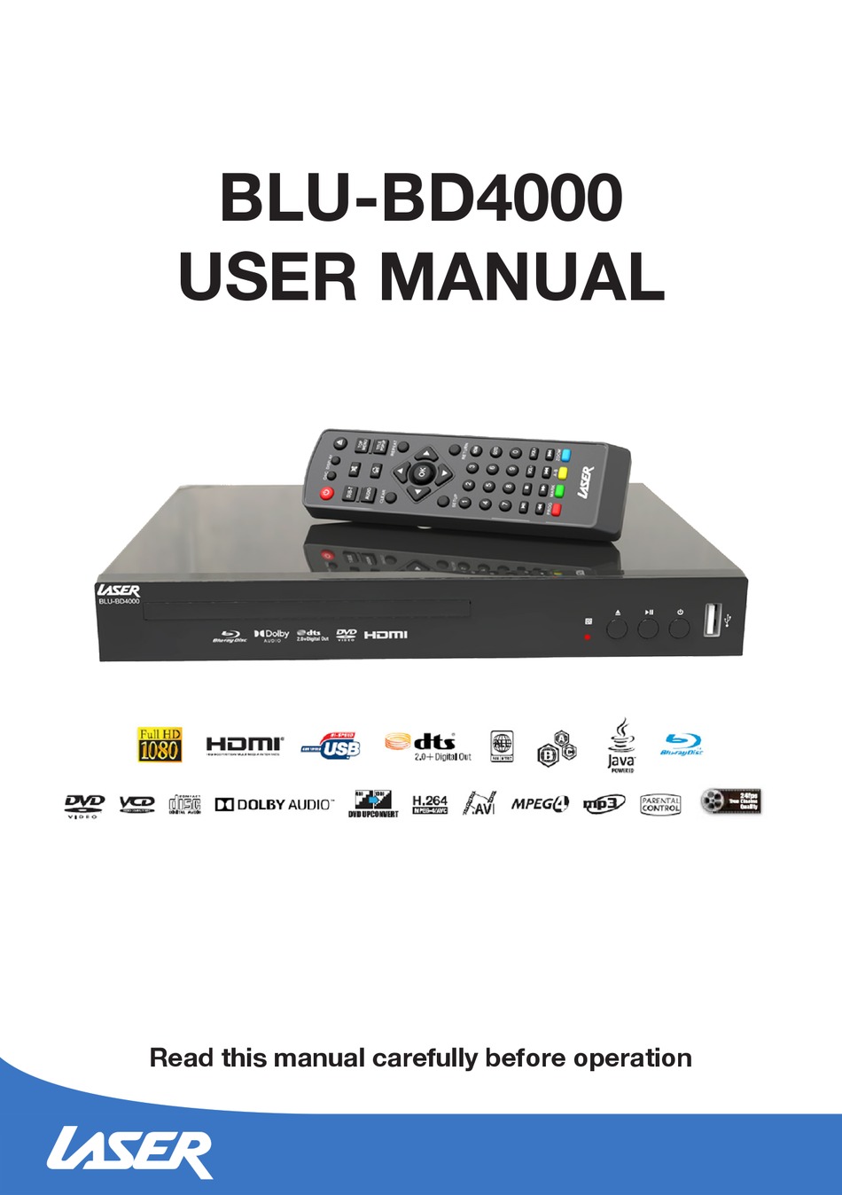 LASER BLUBD4000 USER MANUAL Pdf Download ManualsLib
