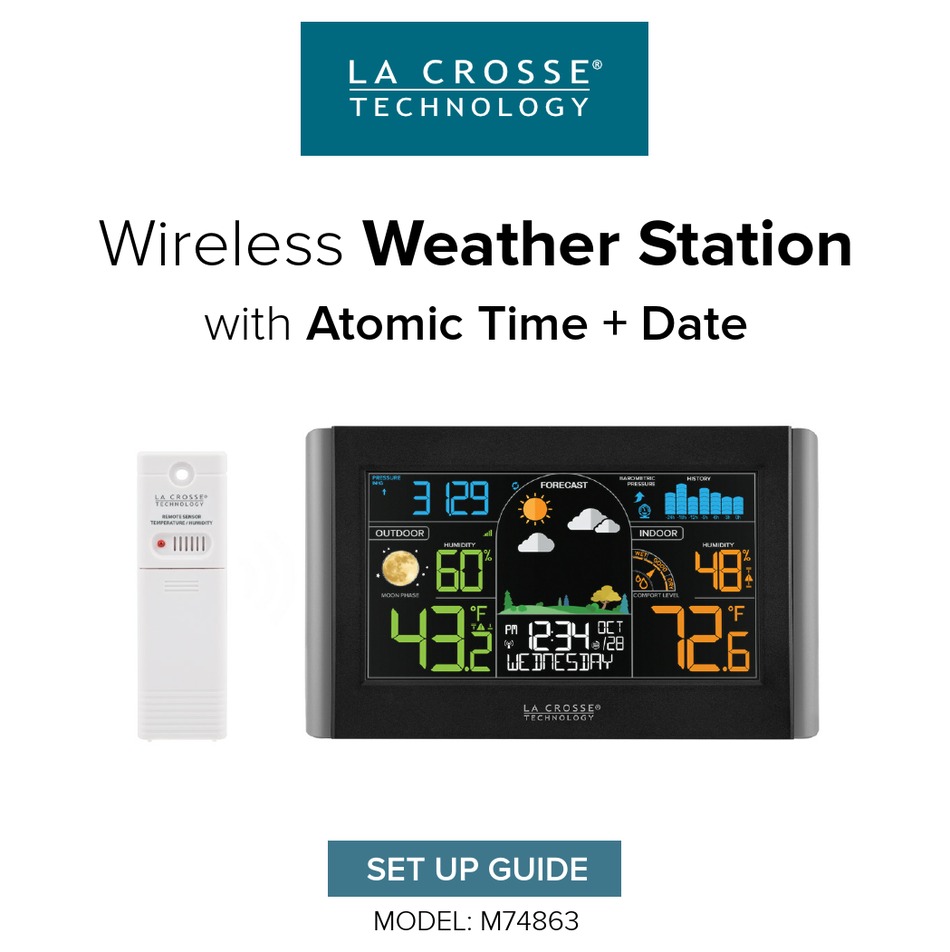 LA CROSSE M74863 SETUP MANUAL Pdf Download ManualsLib