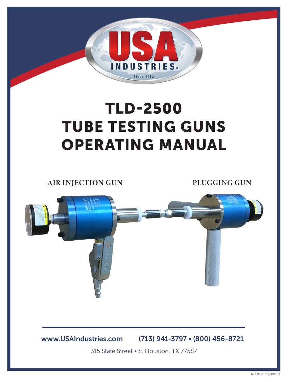 USA INDUSTRIES TLD2500 OPERATING MANUAL Pdf Download ManualsLib