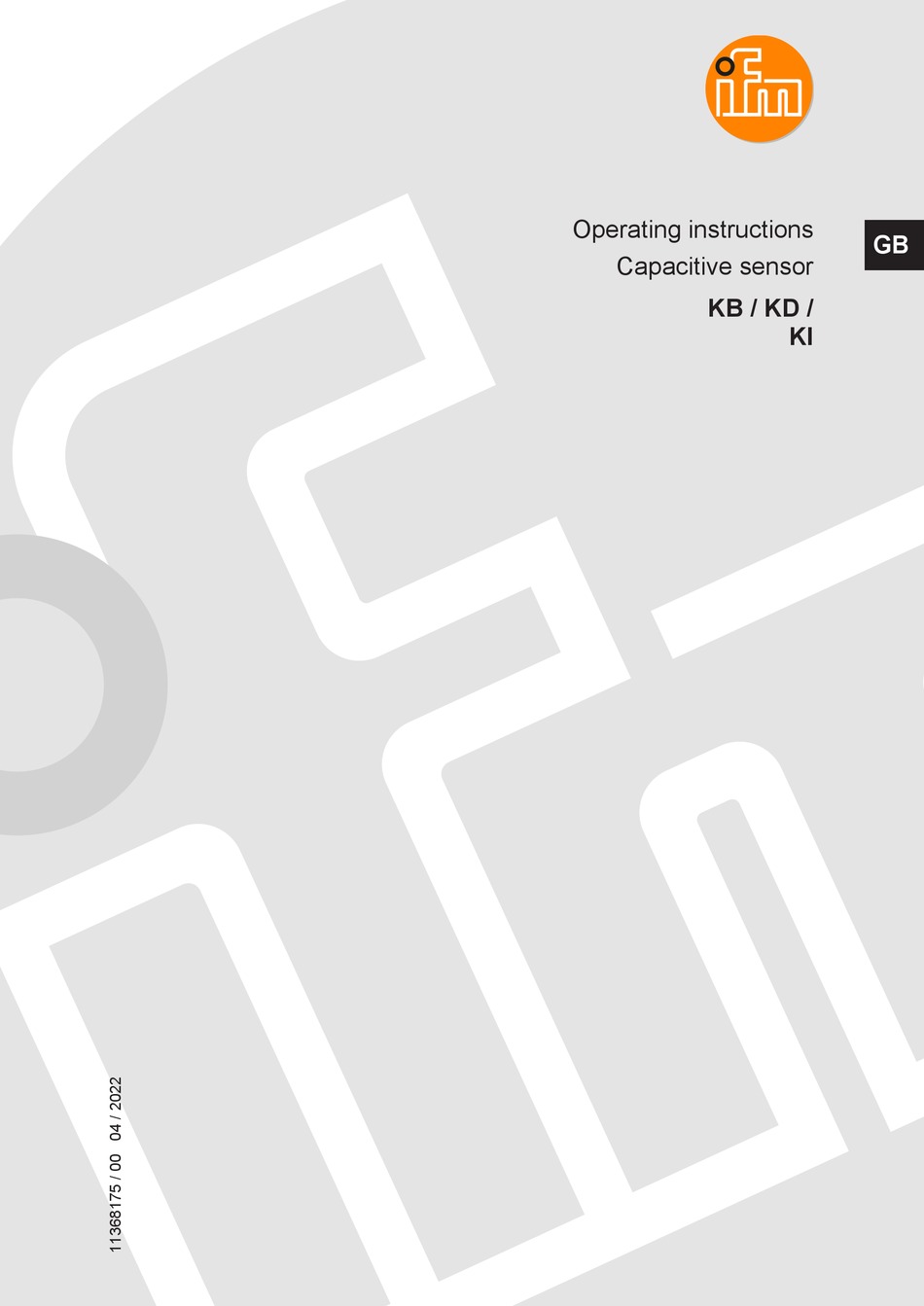IFM KB OPERATING INSTRUCTIONS MANUAL Pdf Download ManualsLib