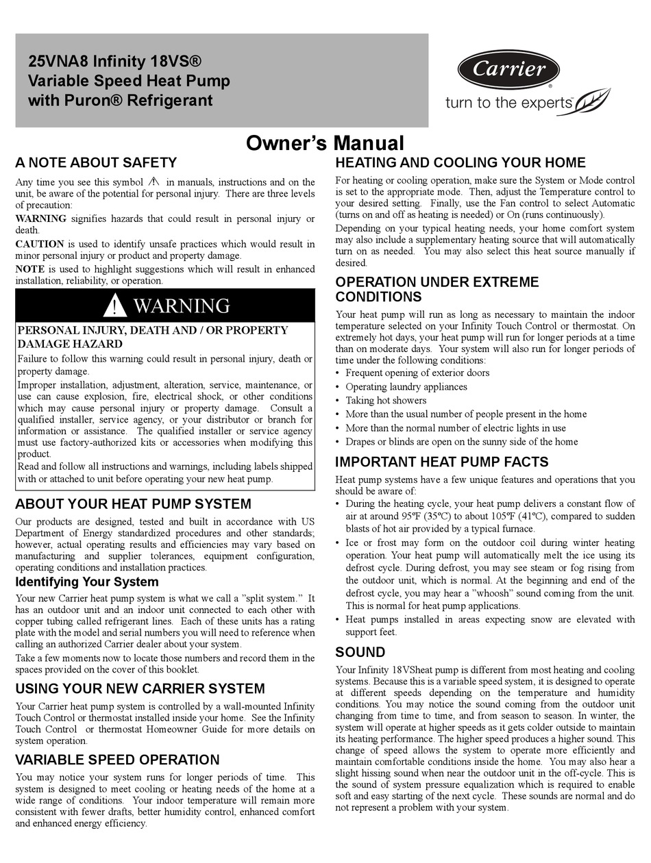 carrier-25vna8-infinity-18vs-owner-s-manual-pdf-download-manualslib