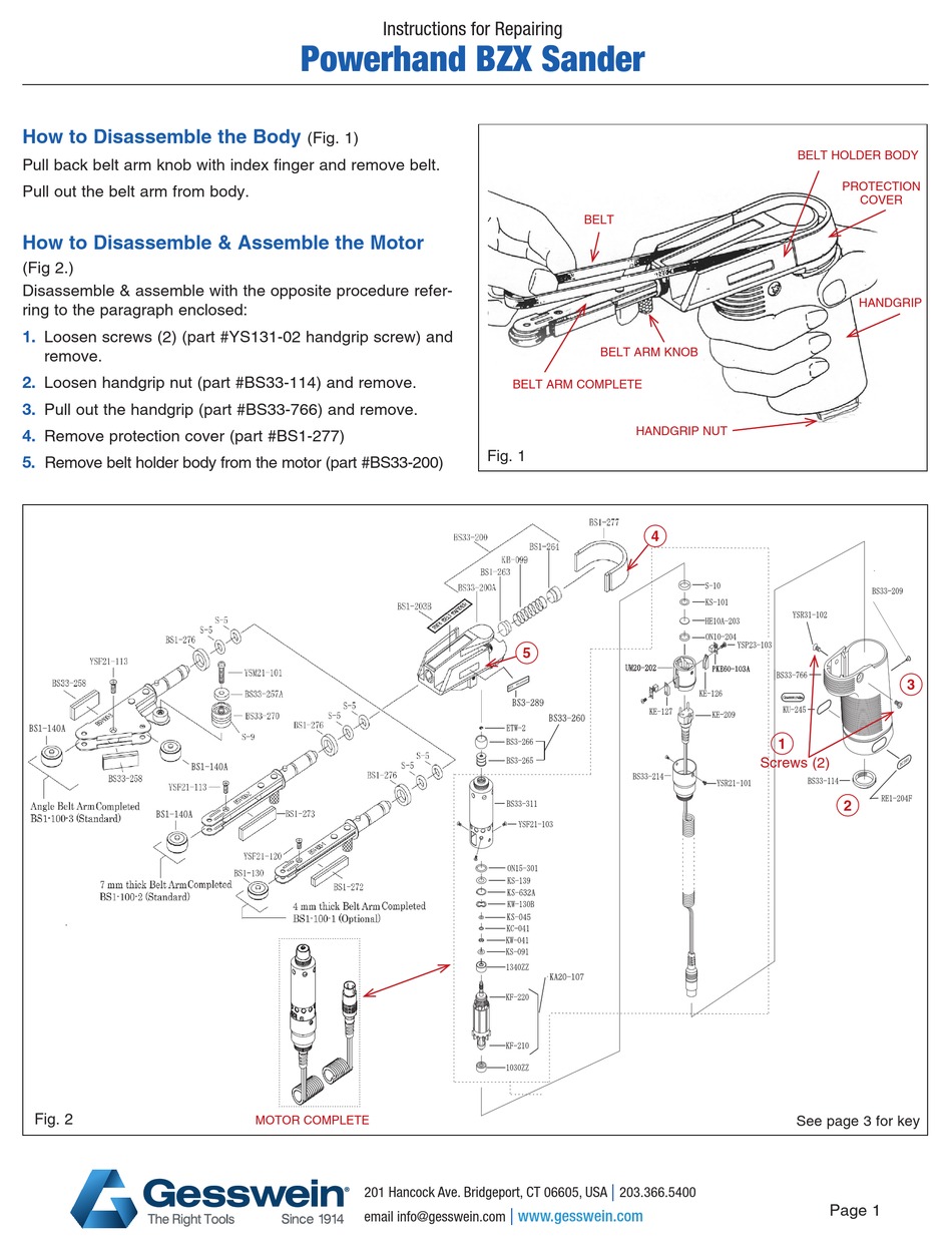 GESSWEIN POWERHAND BZX INSTRUCTIONS Pdf Download ManualsLib