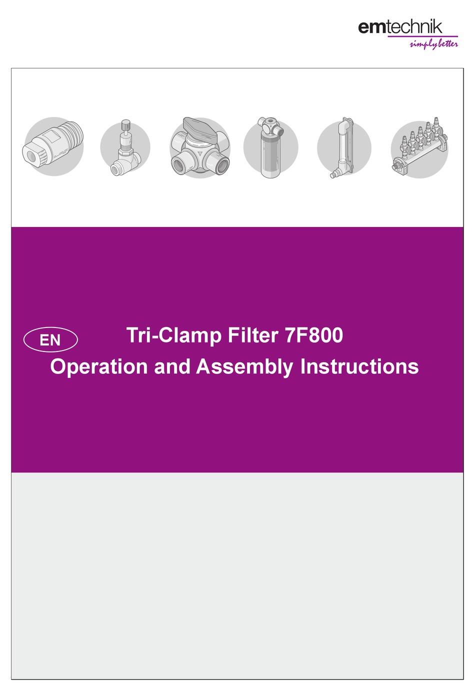 EMTECHNIK 7F800 OPERATION AND ASSEMBLY INSTRUCTIONS Pdf Download