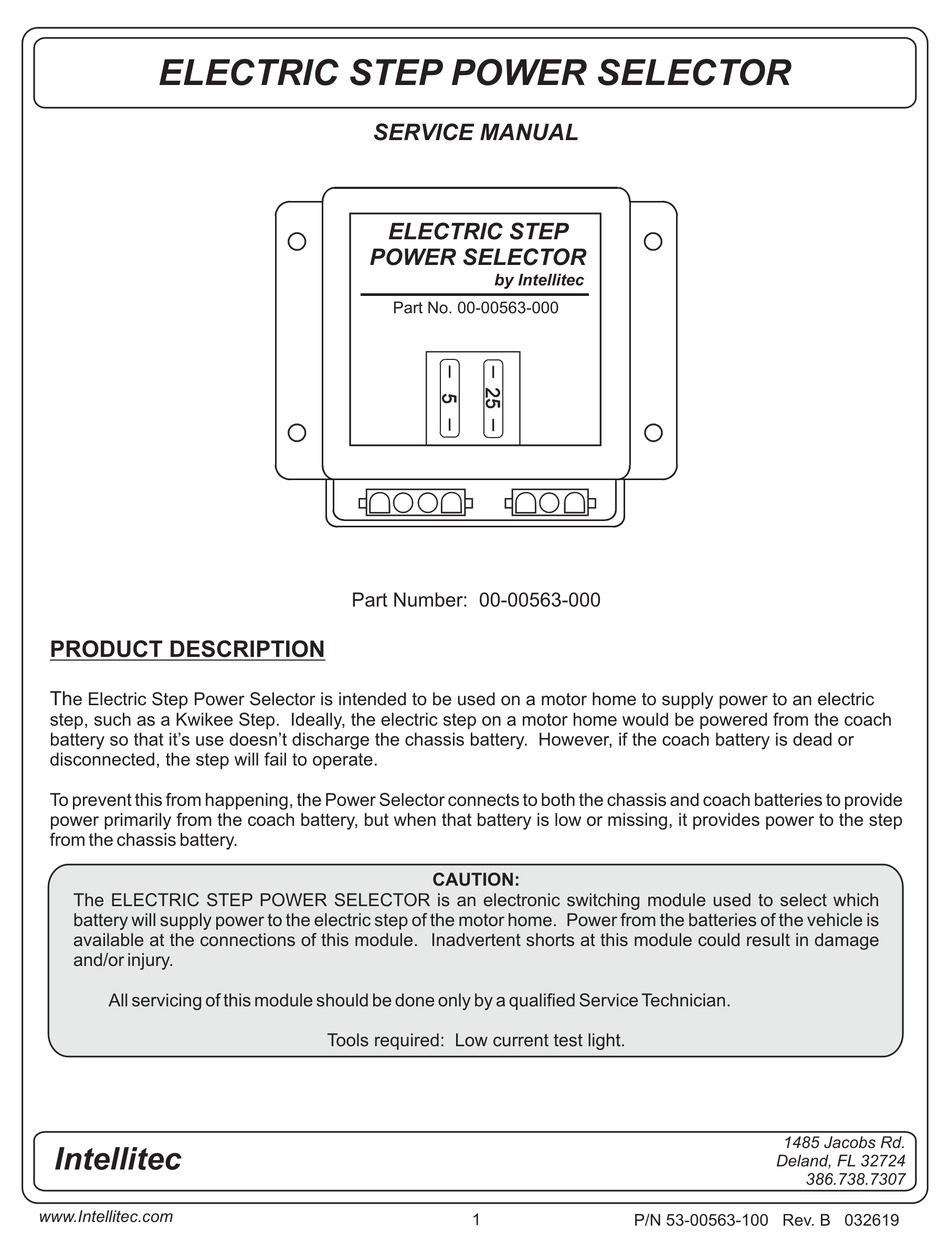 INTELLITEC 00-00563-000 SERVICE MANUAL Pdf Download | ManualsLib