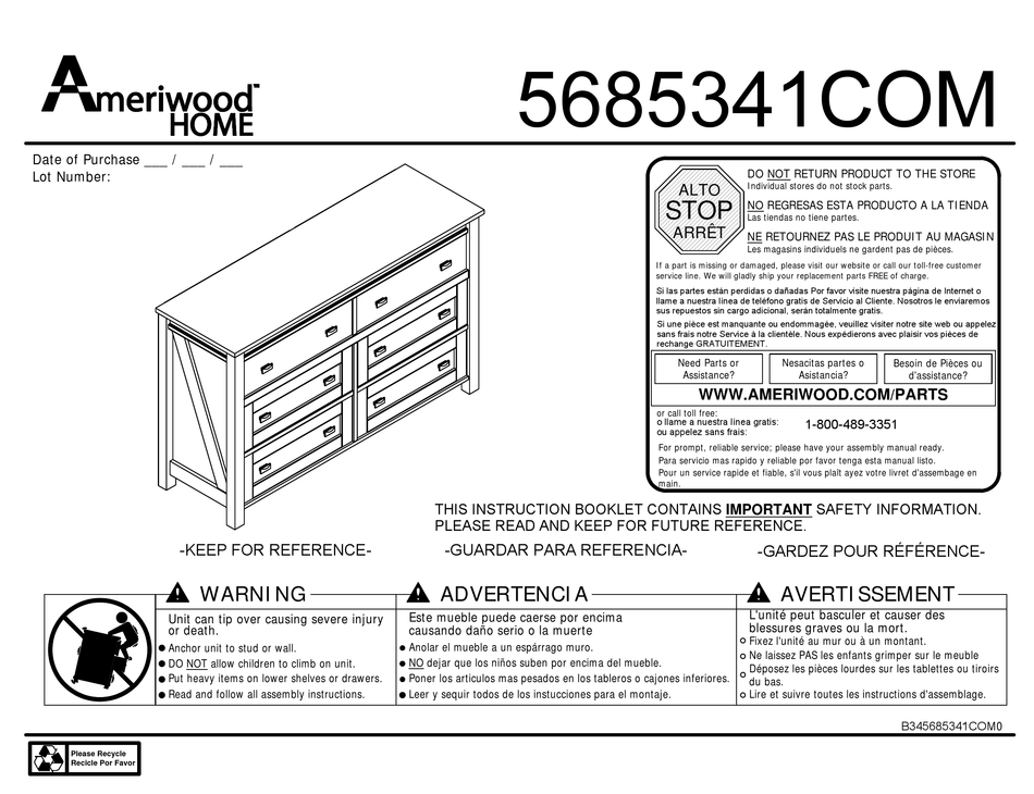AMERIWOOD HOME INSTRUCTION BOOKLET Pdf Download ManualsLib