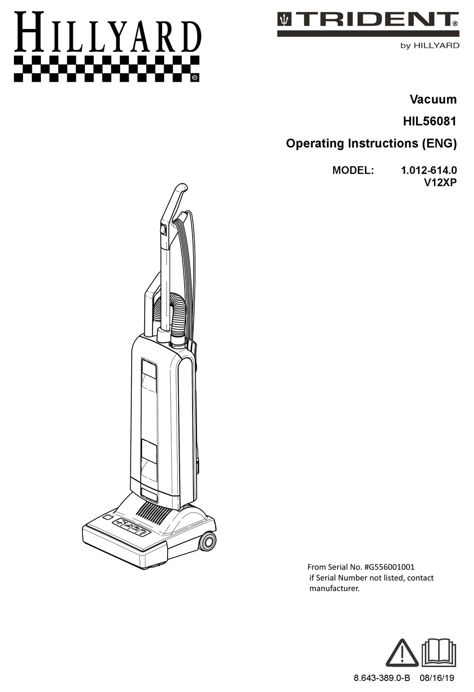 HILLYARD HIL56081 OPERATING INSTRUCTIONS MANUAL Pdf Download ManualsLib