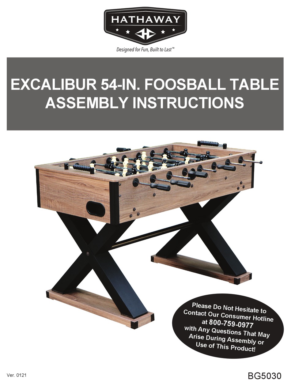 HATHAWAY EXCALIBUR BG5030 ASSEMBLY INSTRUCTIONS MANUAL Pdf Download