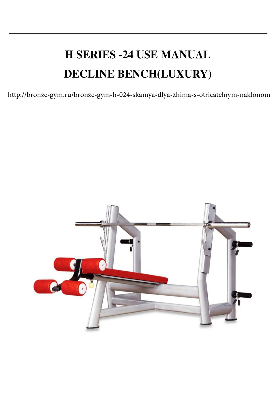 Bronze Gym H 24 Manual Pdf Download Manualslib