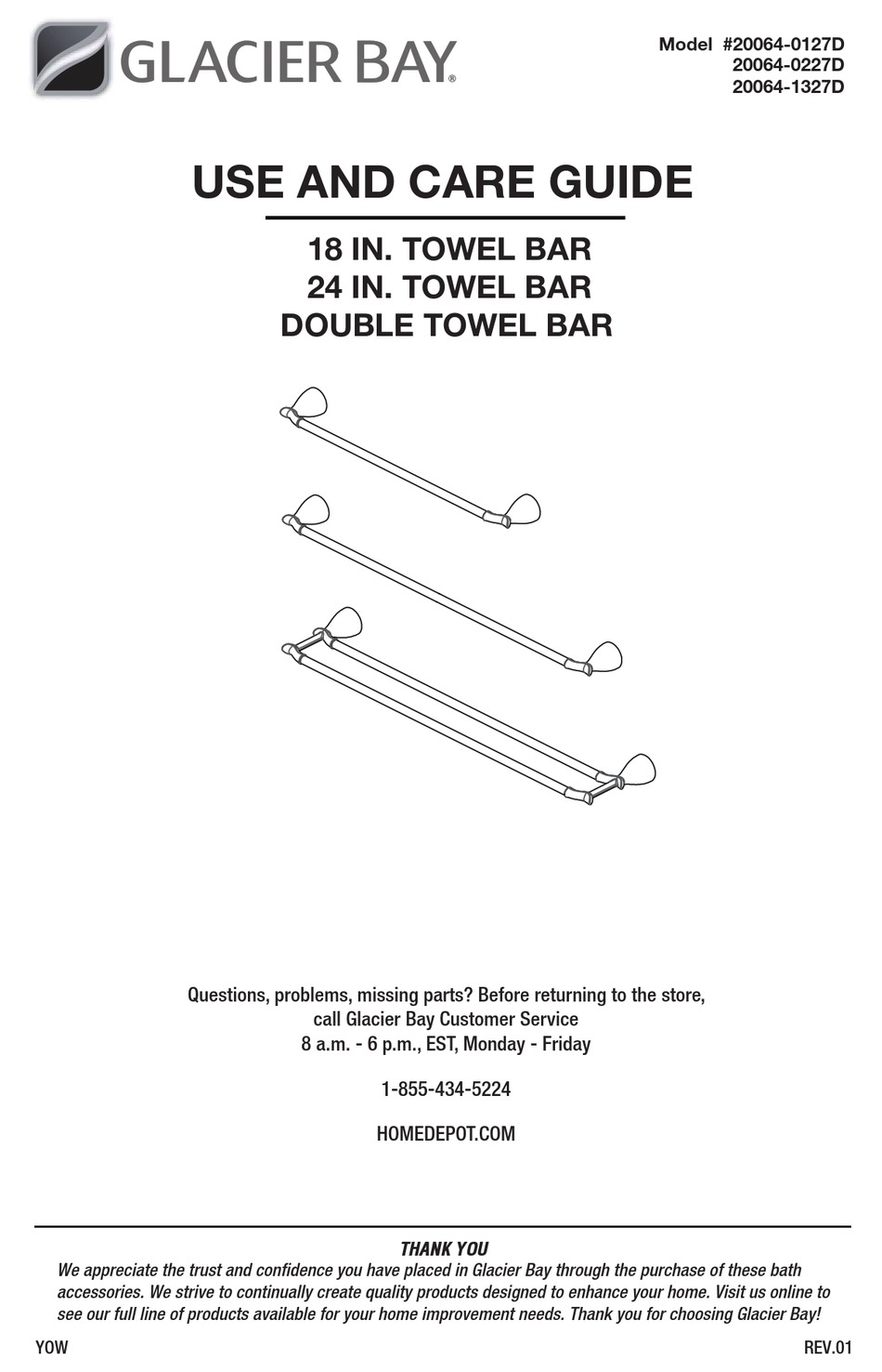 GLACIER BAY 200640127D USE AND CARE MANUAL Pdf Download ManualsLib