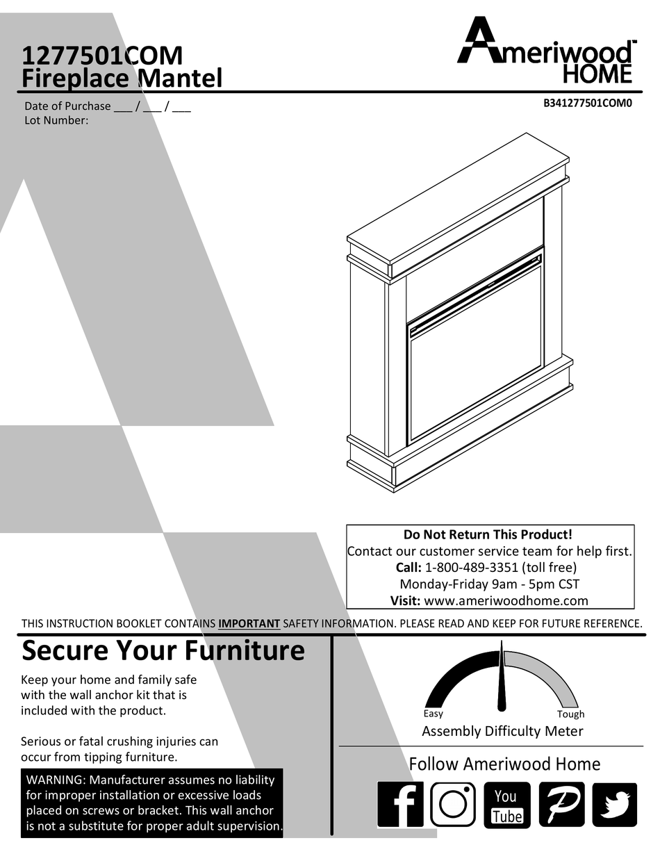 AMERIWOOD HOME XPERT INSTRUCTION BOOKLET Pdf Download