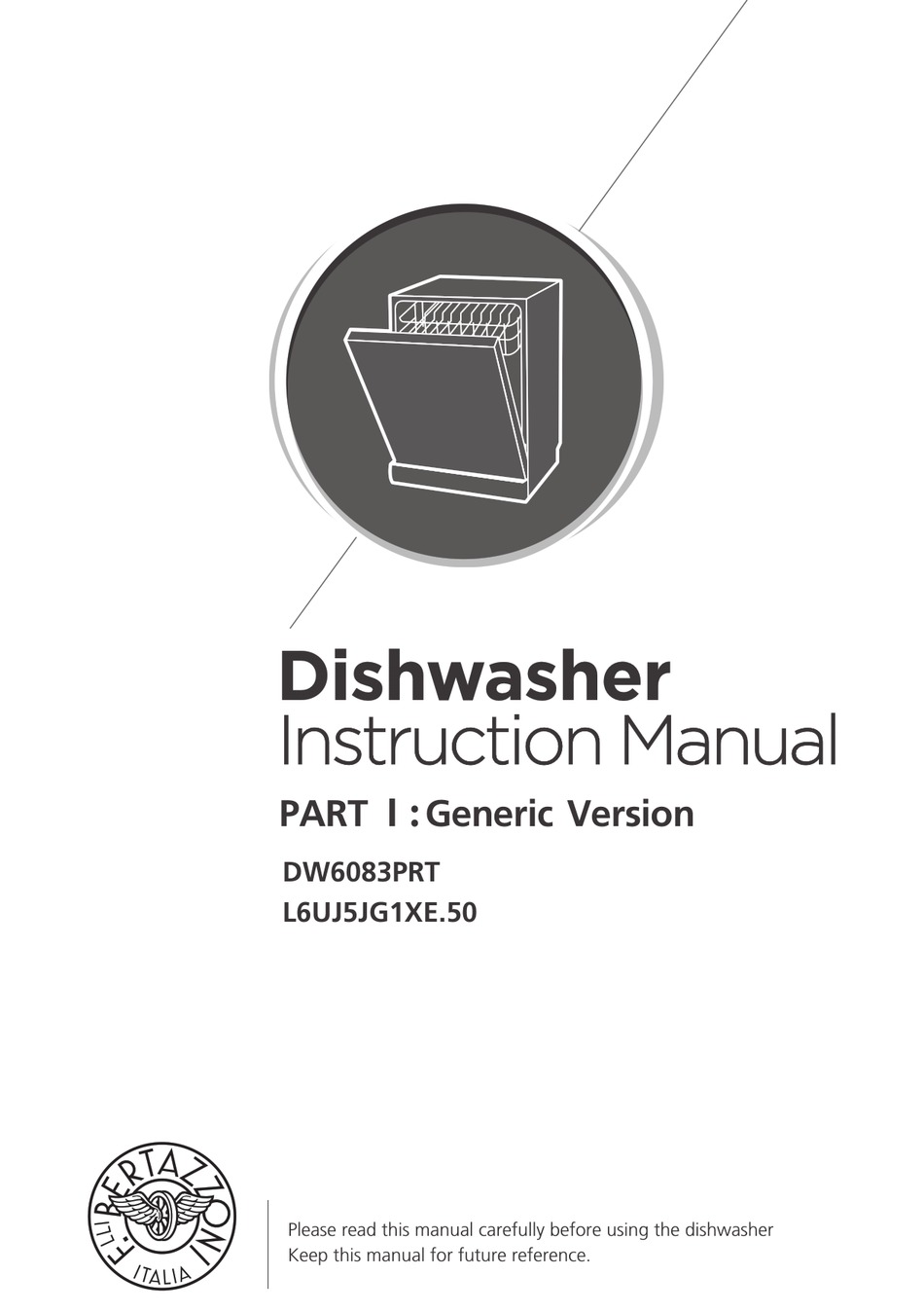 BERTAZZONI DW6083PRT INSTRUCTION MANUAL Pdf Download ManualsLib