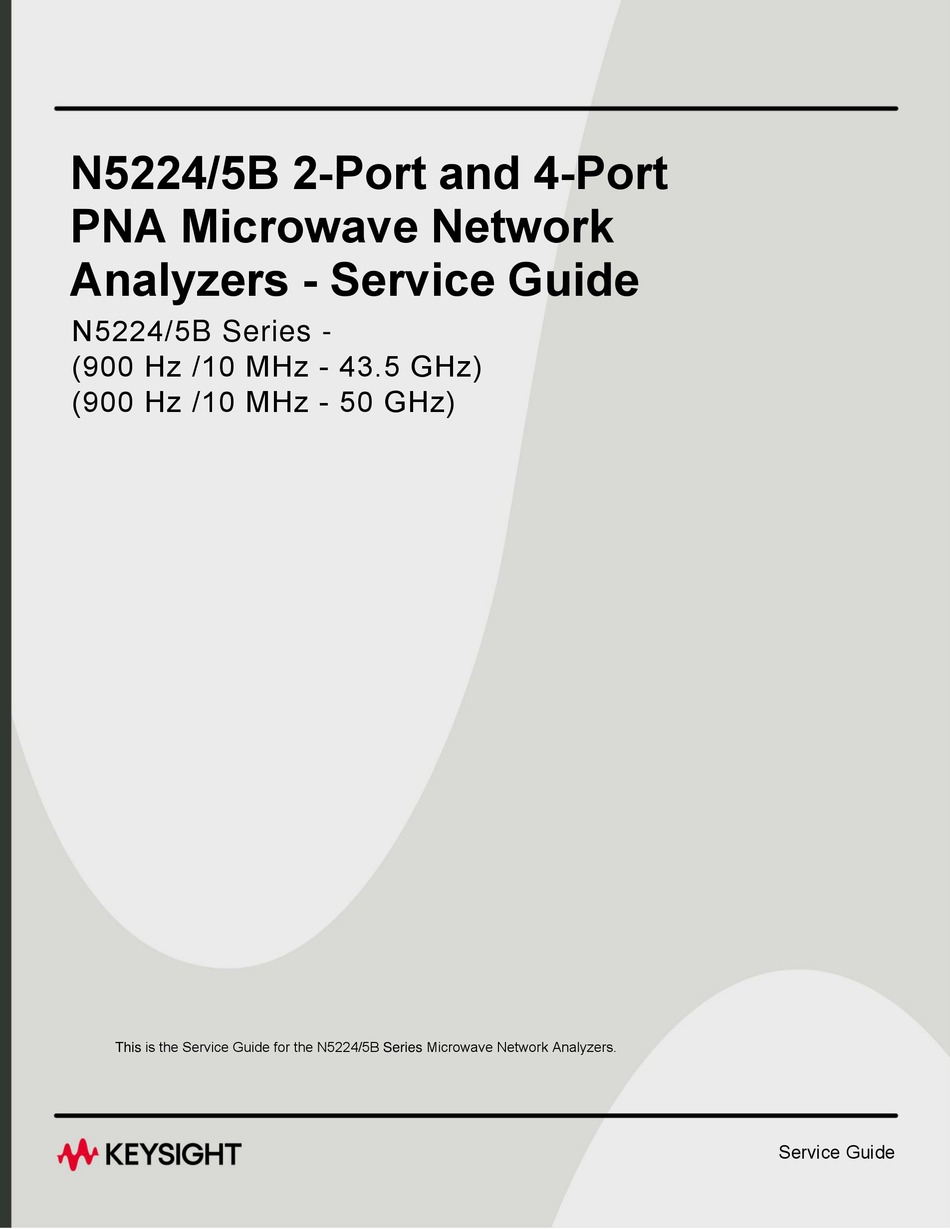 KEYSIGHT N5224B SERIES SERVICE MANUAL Pdf Download ManualsLib