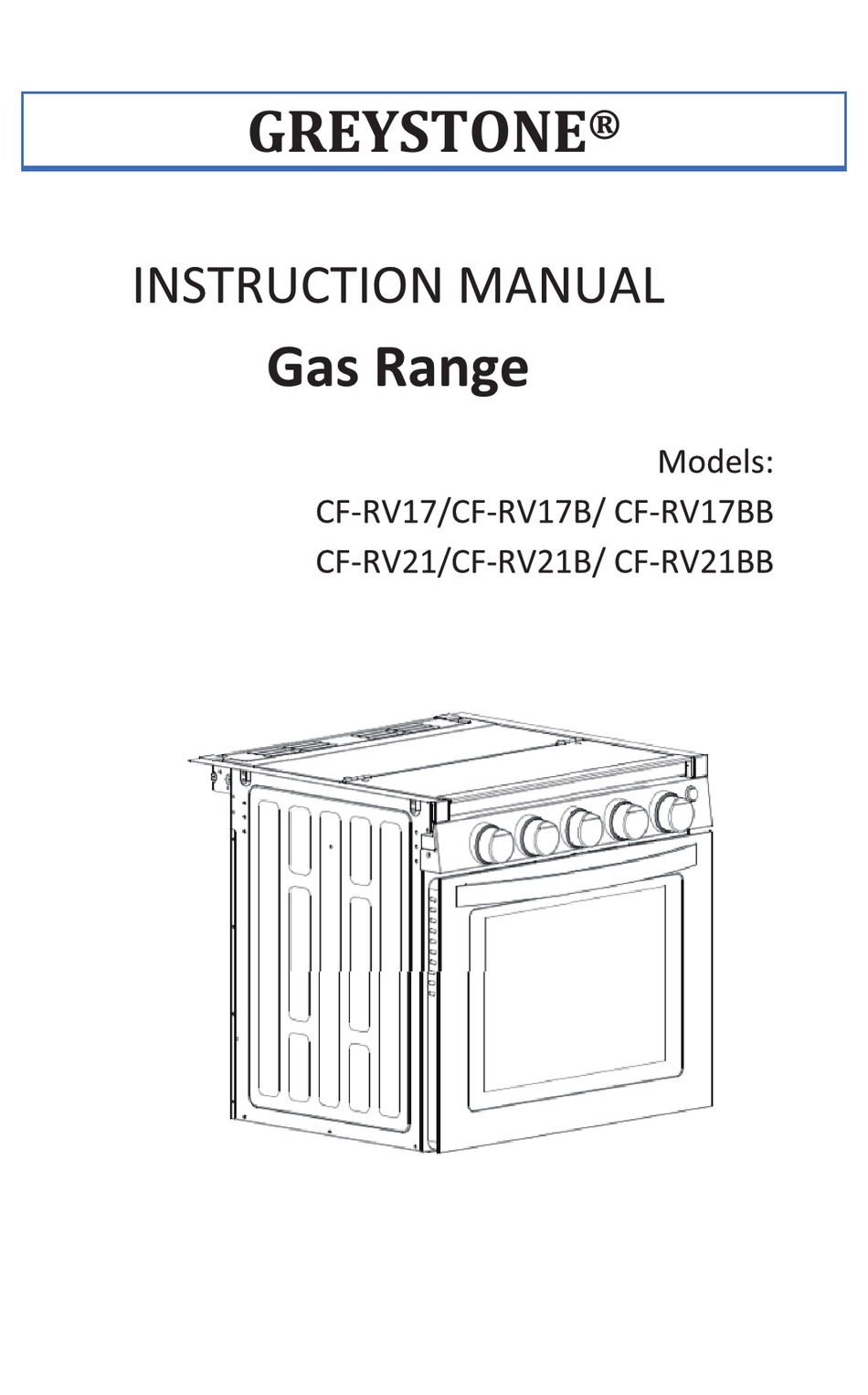 GREYSTONE CFRV17 INSTRUCTION MANUAL Pdf Download ManualsLib