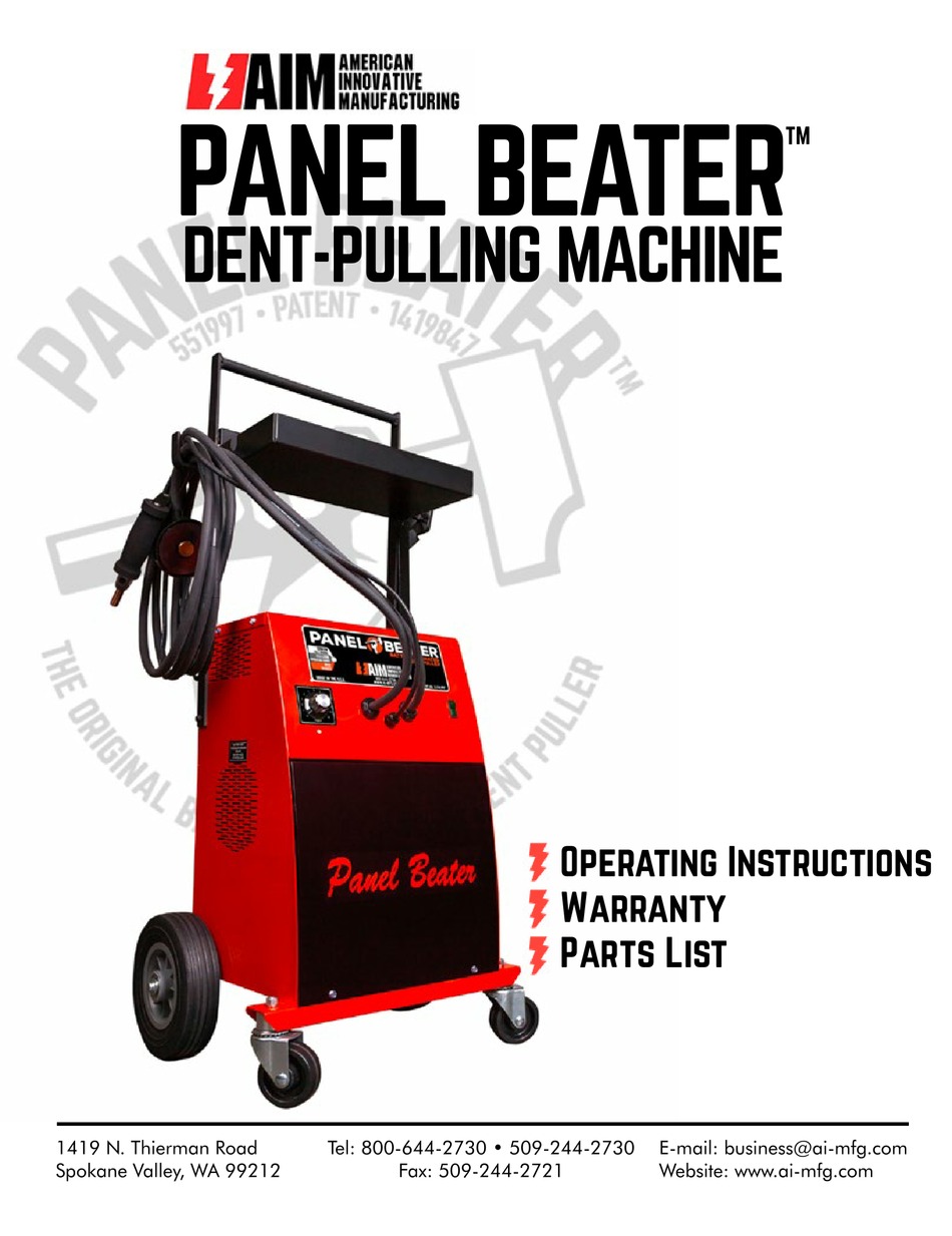 AIM PANEL BEATER PB1000 PRODUCT MANUAL Pdf Download ManualsLib