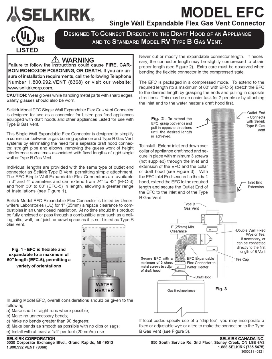 SELKIRK EFC QUICK START MANUAL Pdf Download ManualsLib