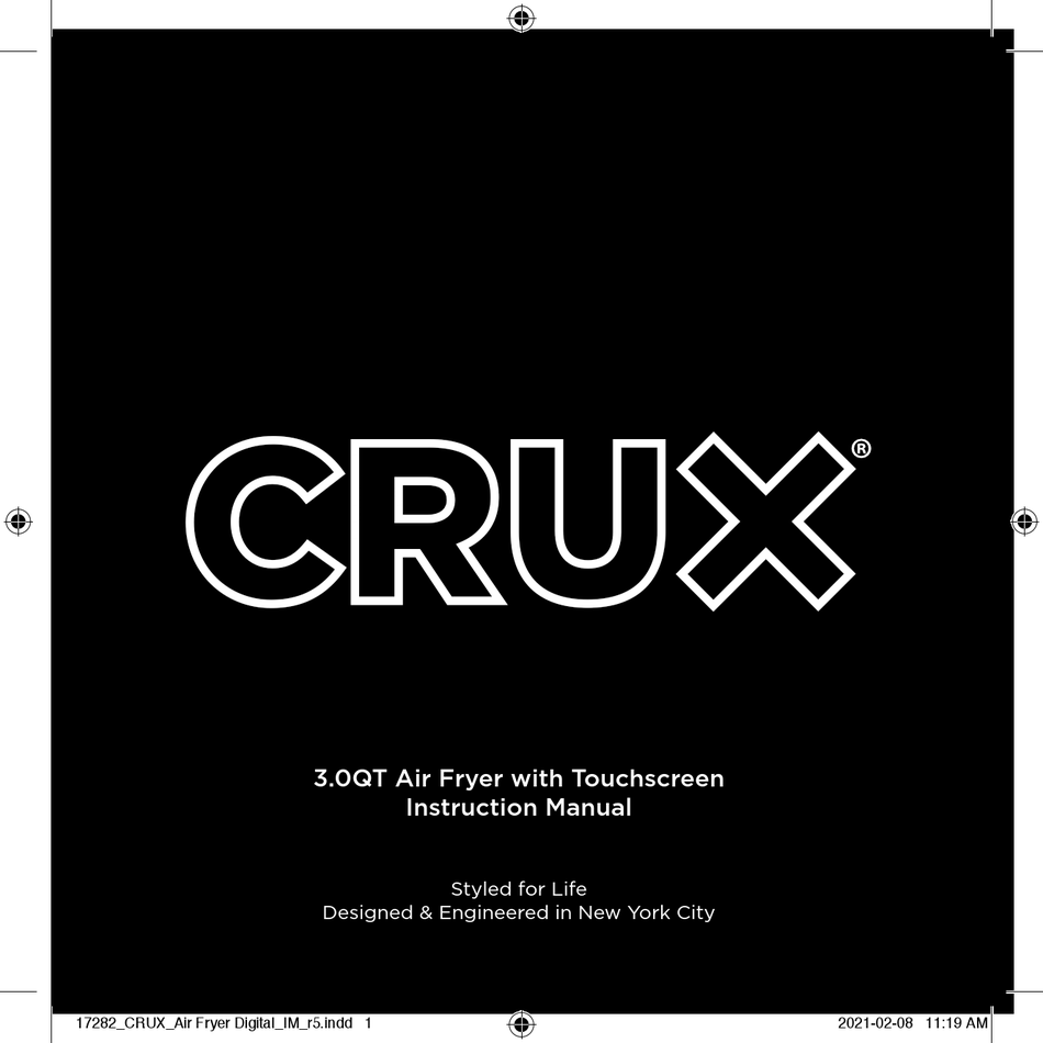 CRUX 3.0QT INSTRUCTION MANUAL Pdf Download ManualsLib