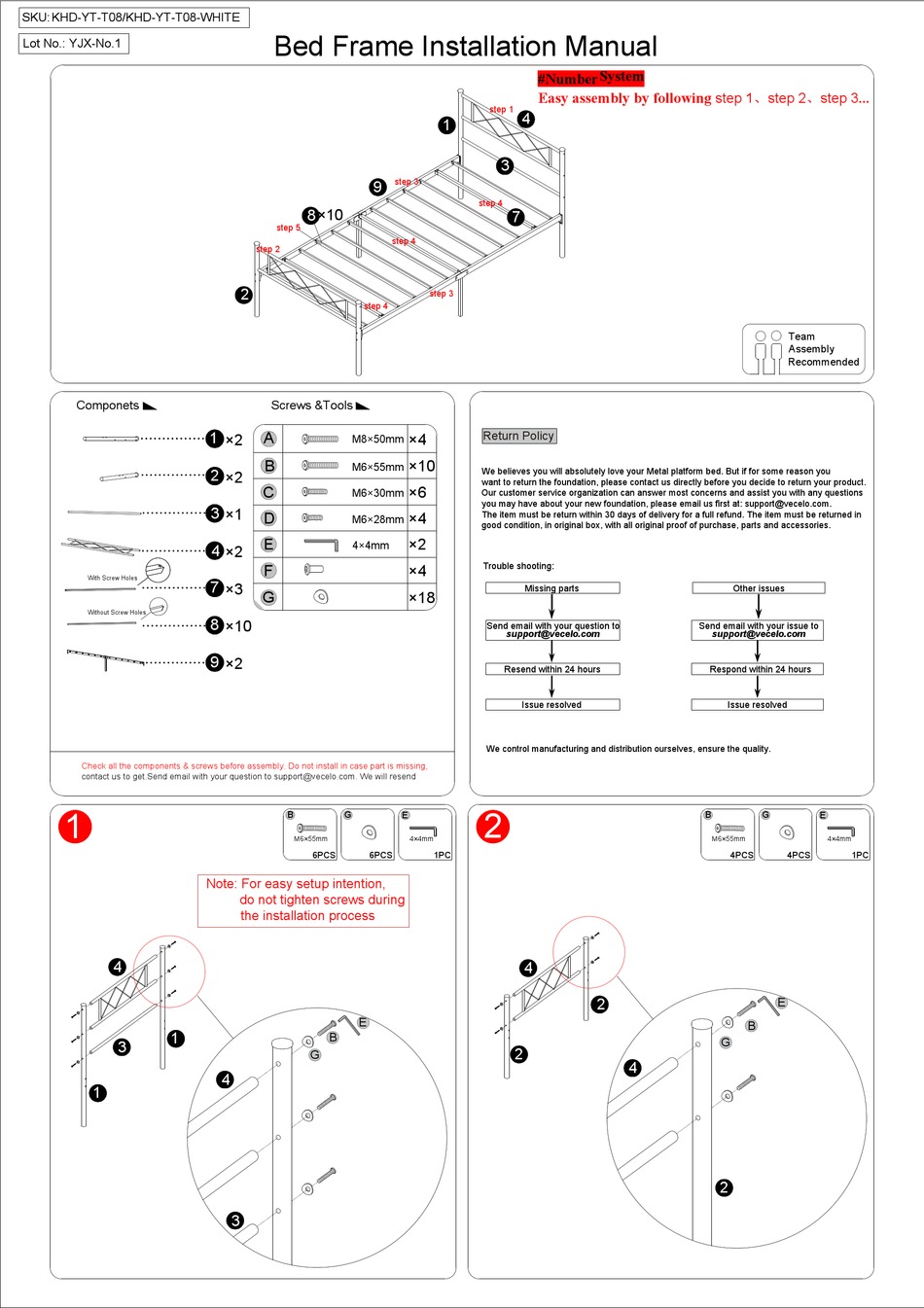 VECELO KHDYTT08 INSTALLATION MANUAL Pdf Download ManualsLib