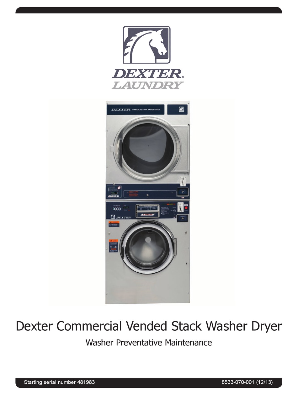 DEXTER LAUNDRY T450 QUICK START MANUAL Pdf Download ManualsLib