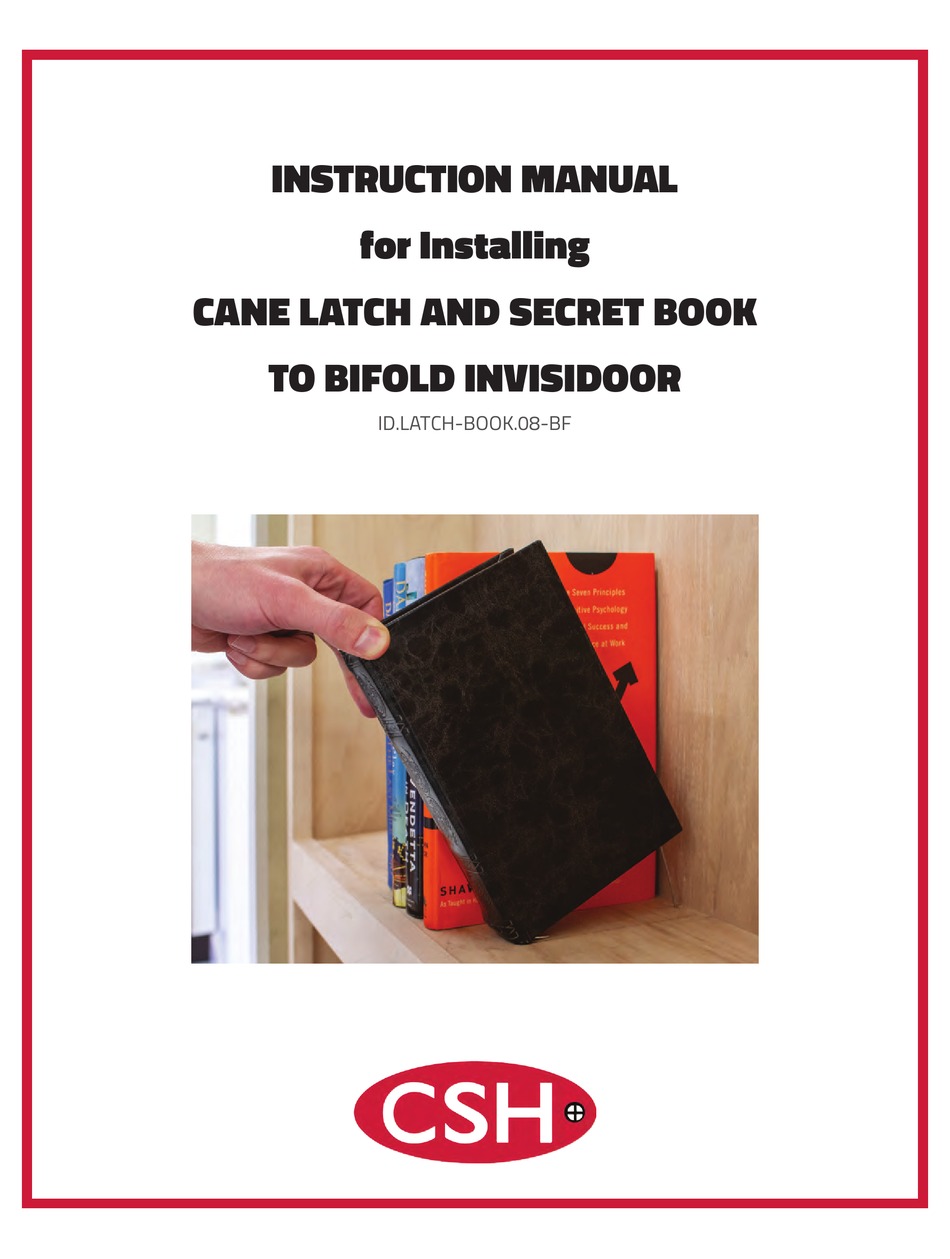 CSH ID.LATCHBOOK.08BF INSTRUCTION MANUAL Pdf Download ManualsLib