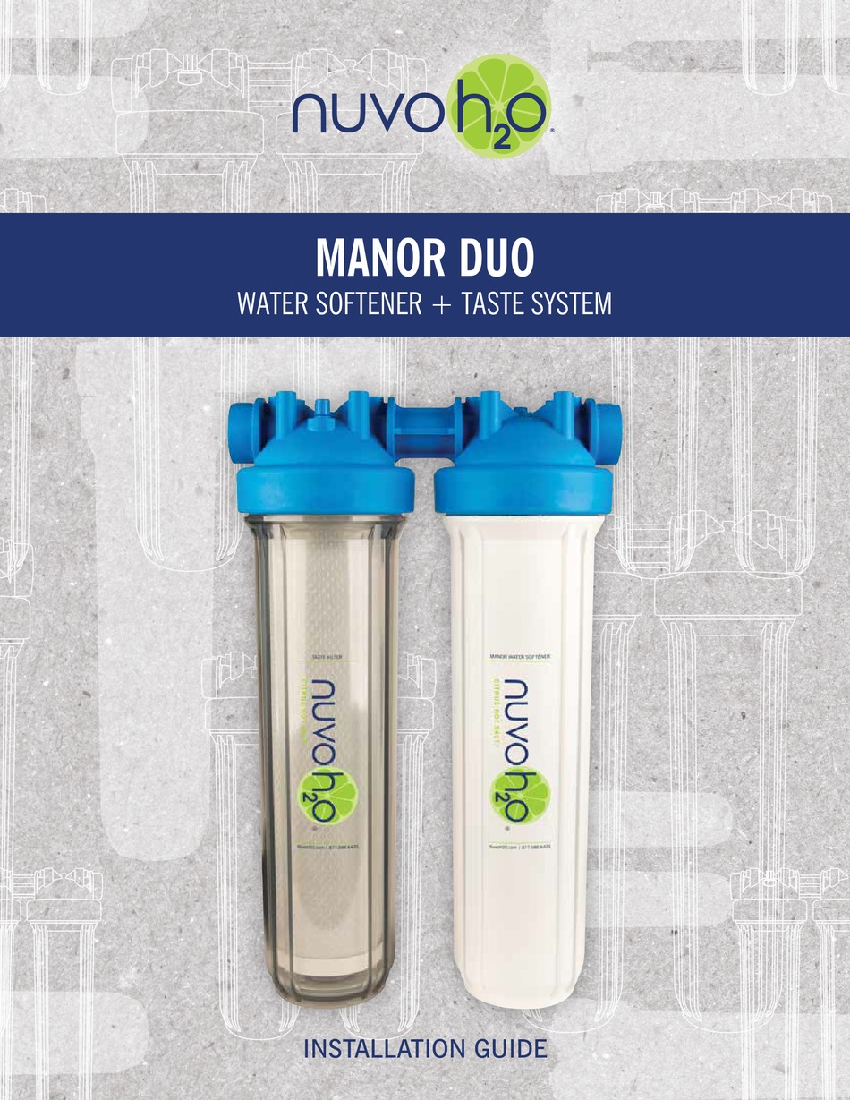 NUVOH2O MANOR DUO INSTALLATION MANUAL Pdf Download ManualsLib