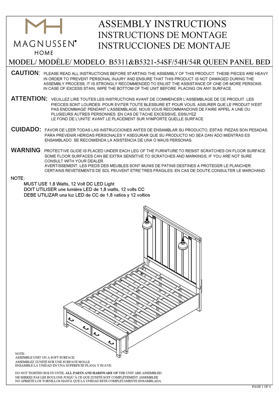MAGNUSSEN HOME B531154SF ASSEMBLY INSTRUCTIONS Pdf Download ManualsLib