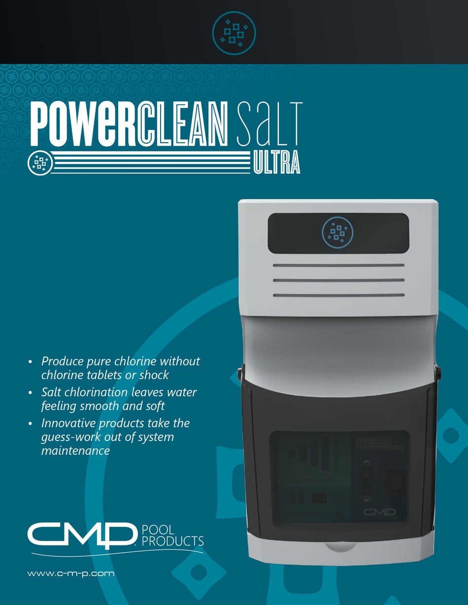 CMP POWERCLEAN SALT ULTRA 320 QUICK START MANUAL Pdf Download ManualsLib