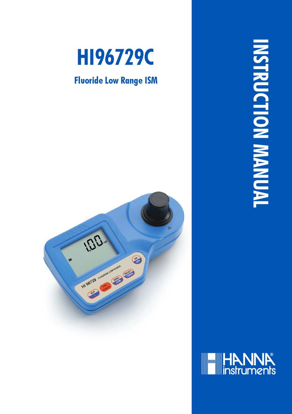 HANNA INSTRUMENTS HI96729 INSTRUCTION MANUAL Pdf Download ManualsLib