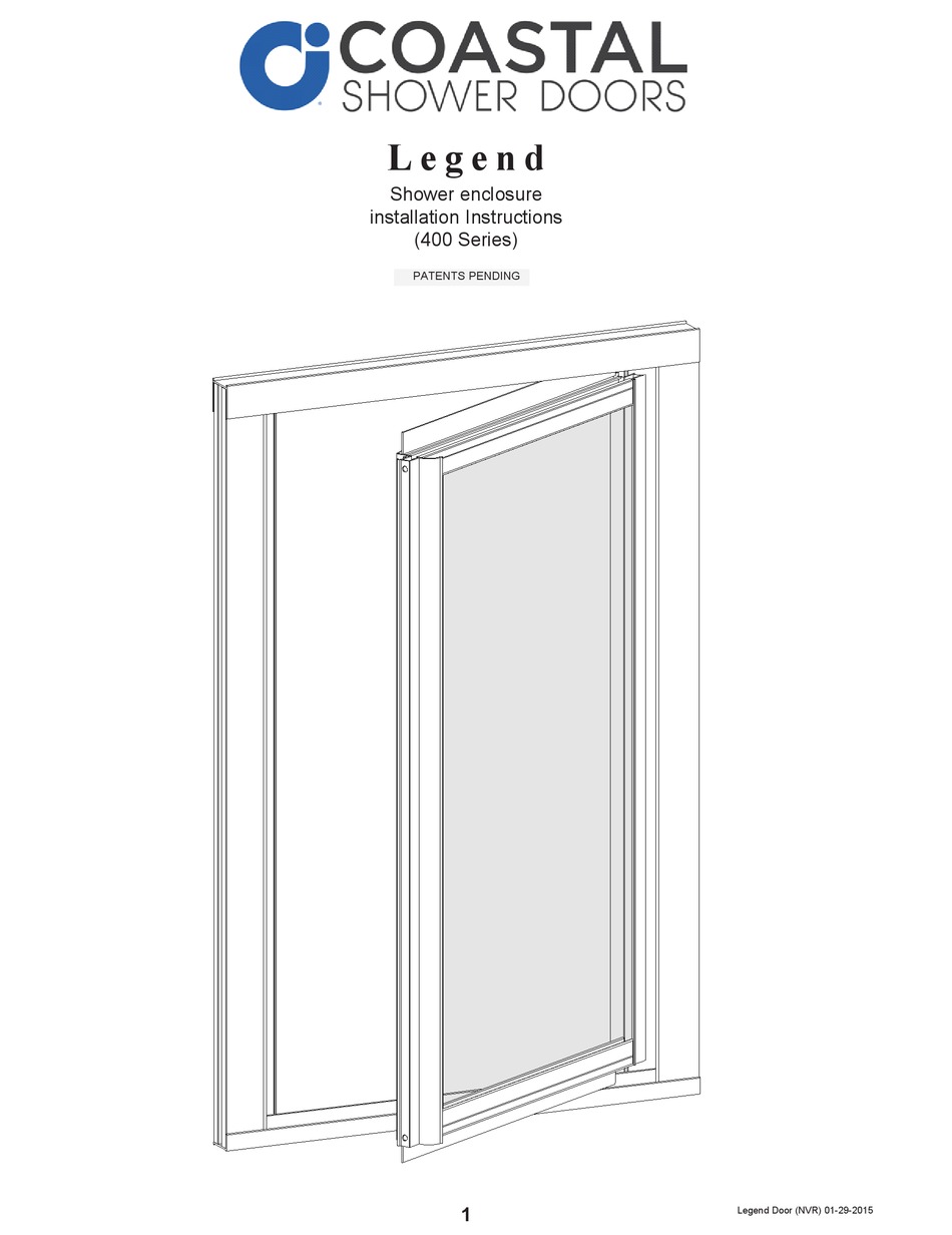 COASTAL LEGEND 400 SERIES INSTALLATION INSTRUCTIONS Pdf Download ...