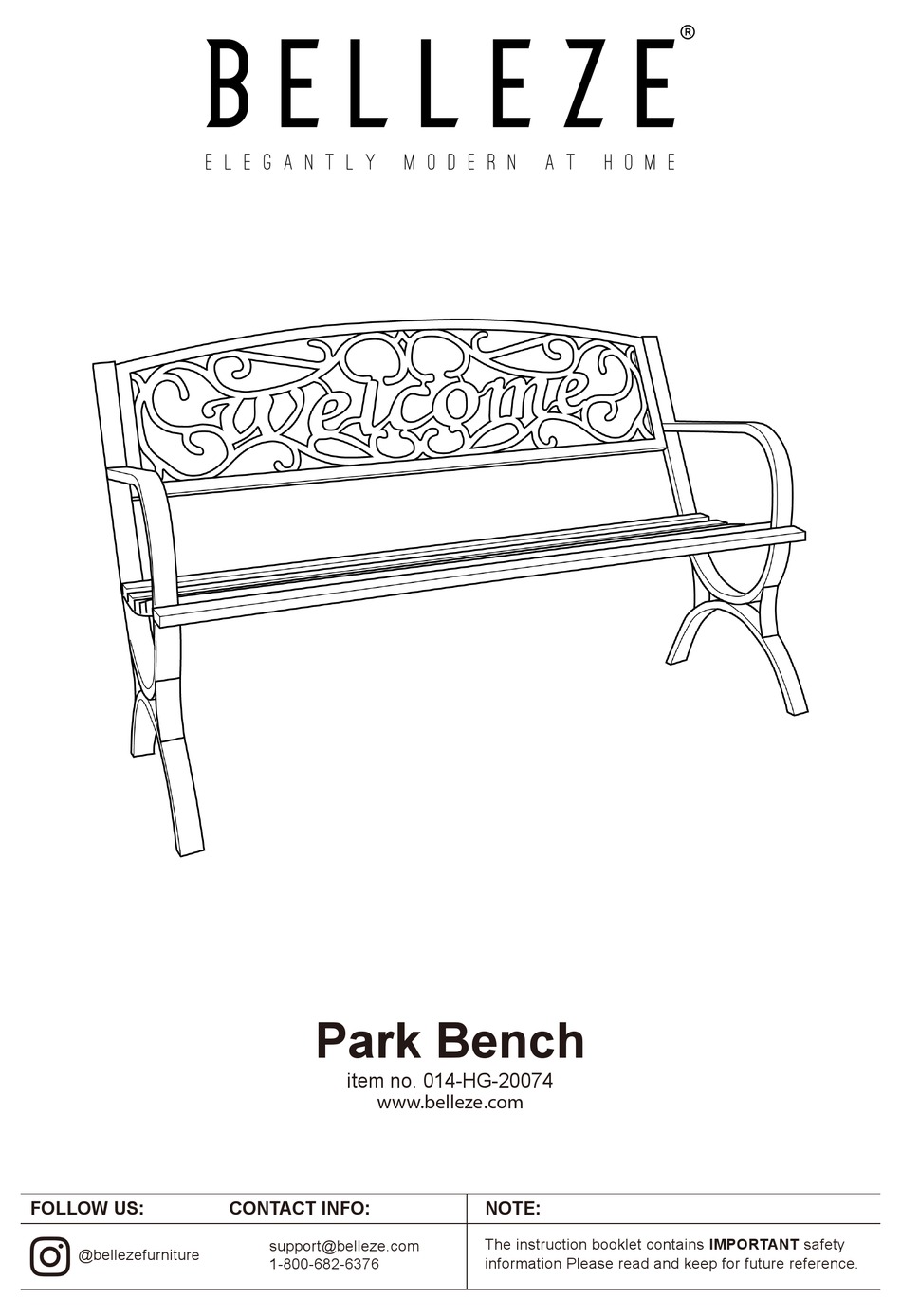 BELLEZE 014HG20074 MANUAL Pdf Download ManualsLib