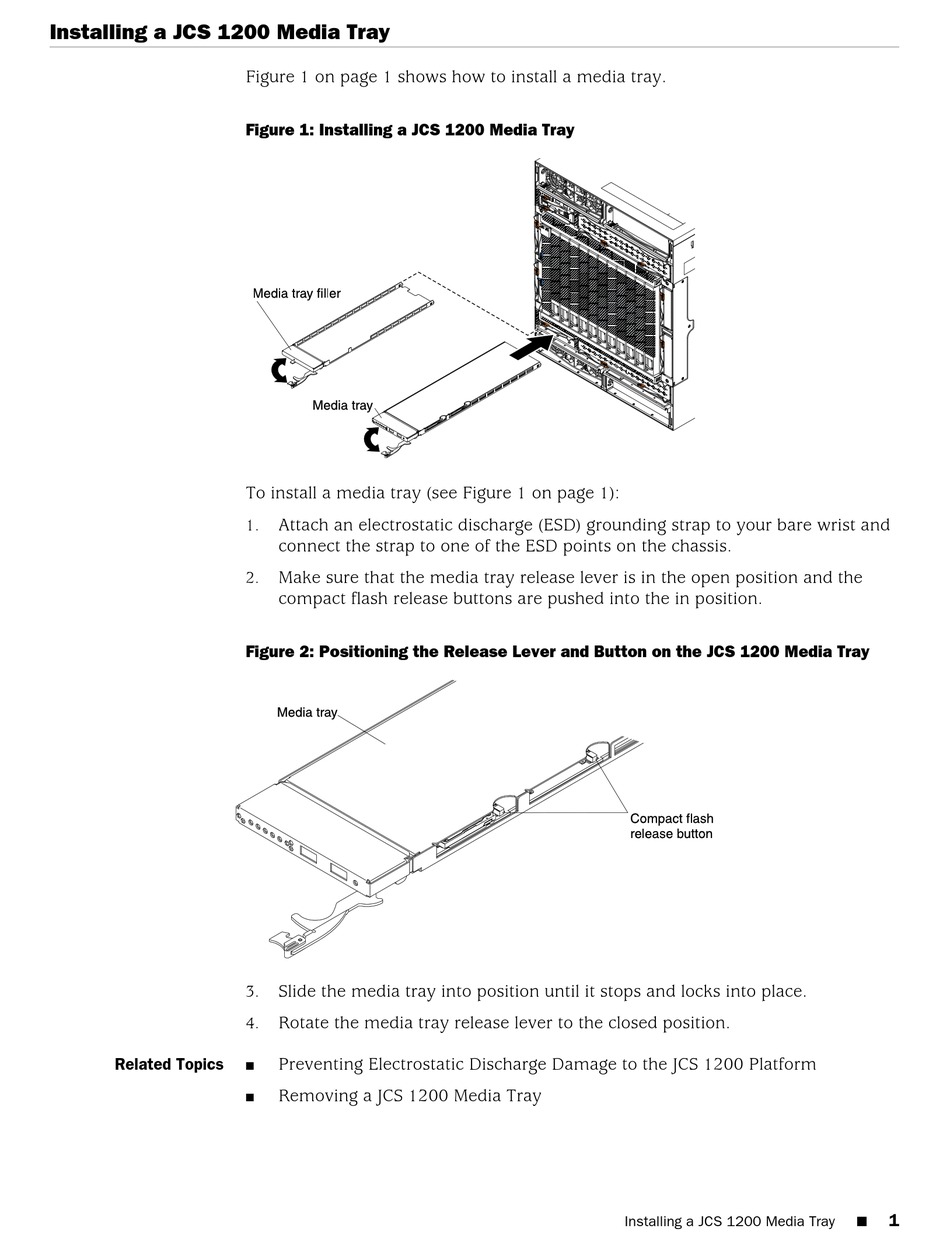 JUNIPER JCS 1200 INSTALLING Pdf Download ManualsLib
