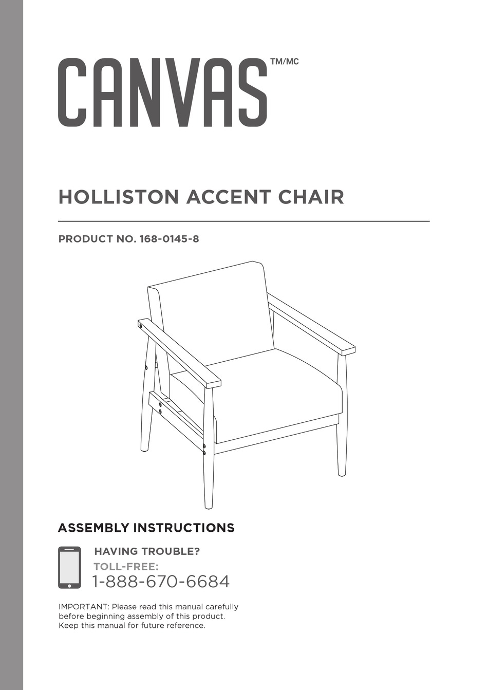CANVAS HOLLISTON CTCSC3 ASSEMBLY INSTRUCTIONS MANUAL Pdf Download
