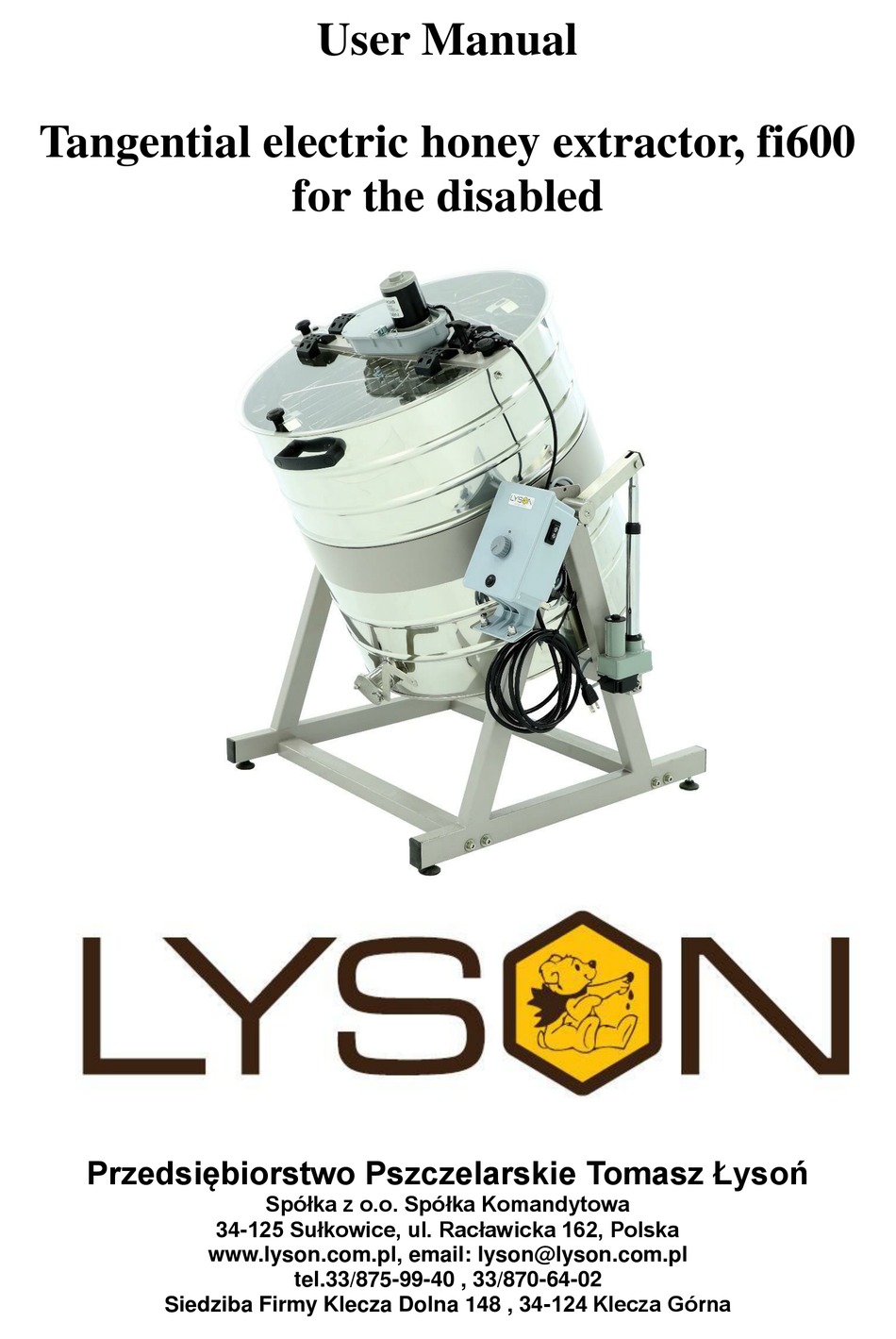 LYSON FI600 USER MANUAL Pdf Download ManualsLib