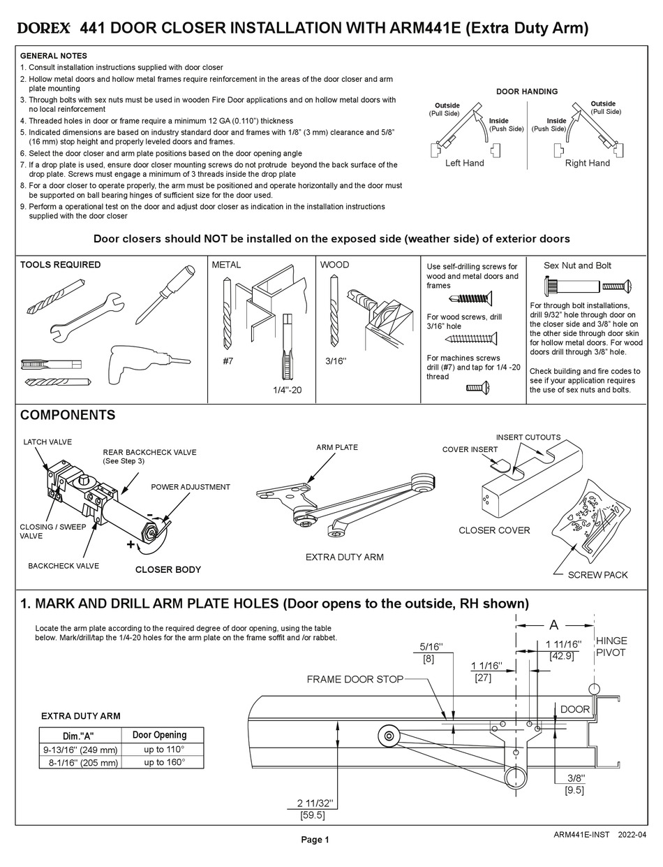 DOREX 441 INSTALLATION Pdf Download ManualsLib