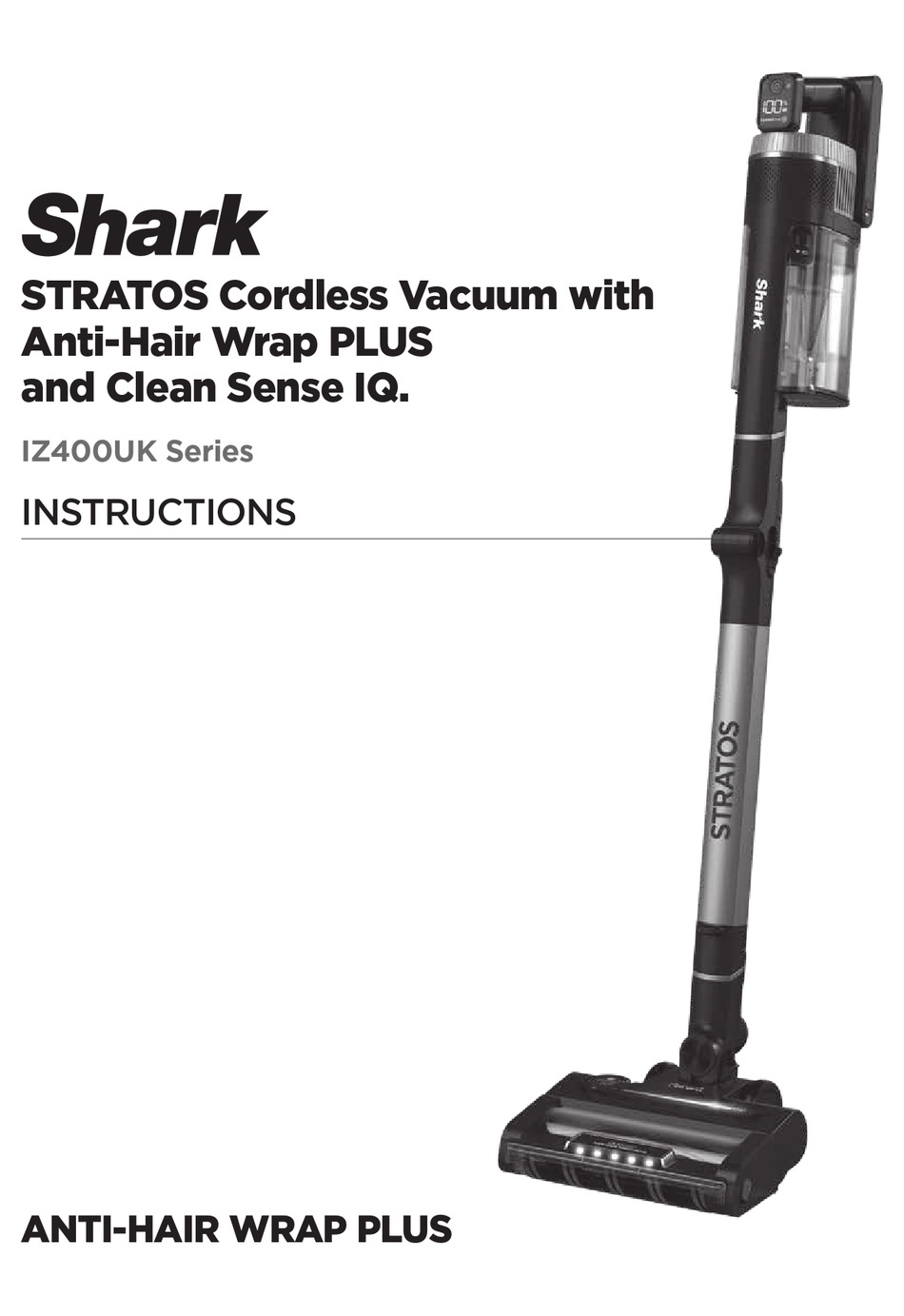 SHARK NINJA STRATOS IZ400UK SERIES INSTRUCTIONS MANUAL Pdf Download