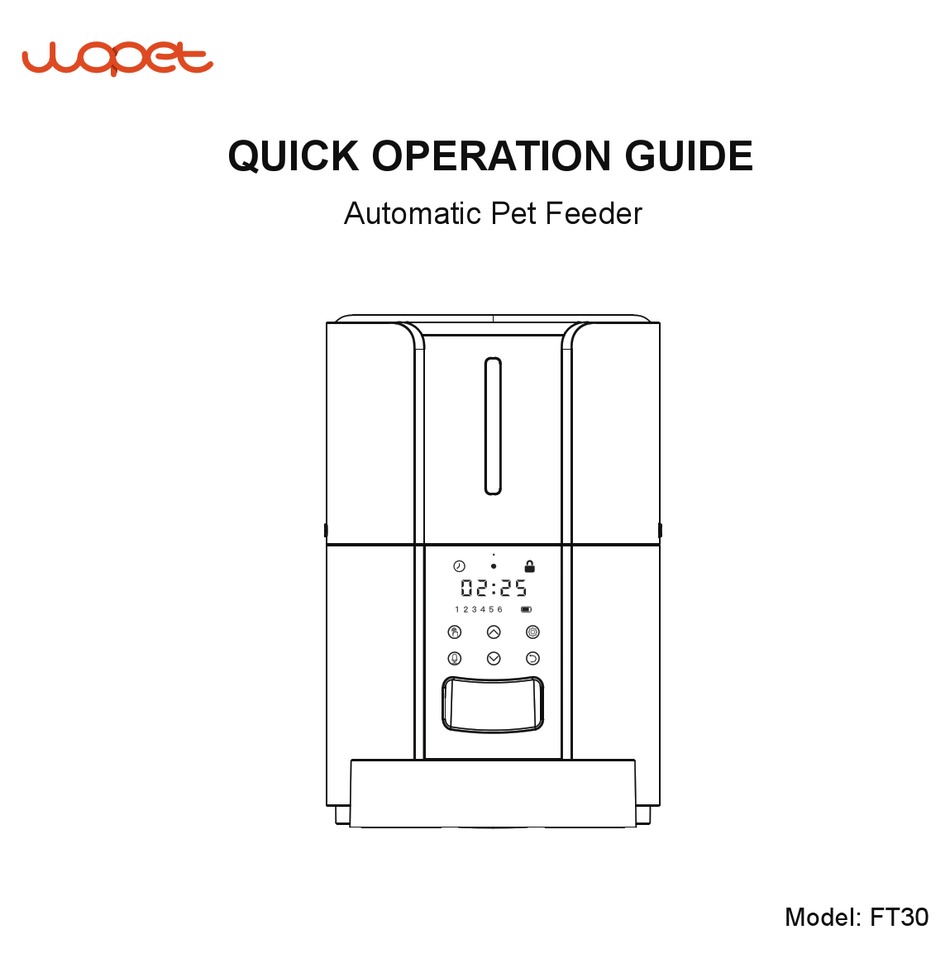 WOPET FT30 QUICK OPERATION MANUAL Pdf Download ManualsLib
