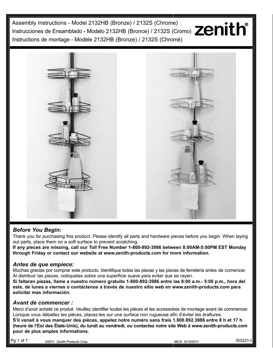 ZENITH 2132HB ASSEMBLY INSTRUCTIONS MANUAL Pdf Download ManualsLib