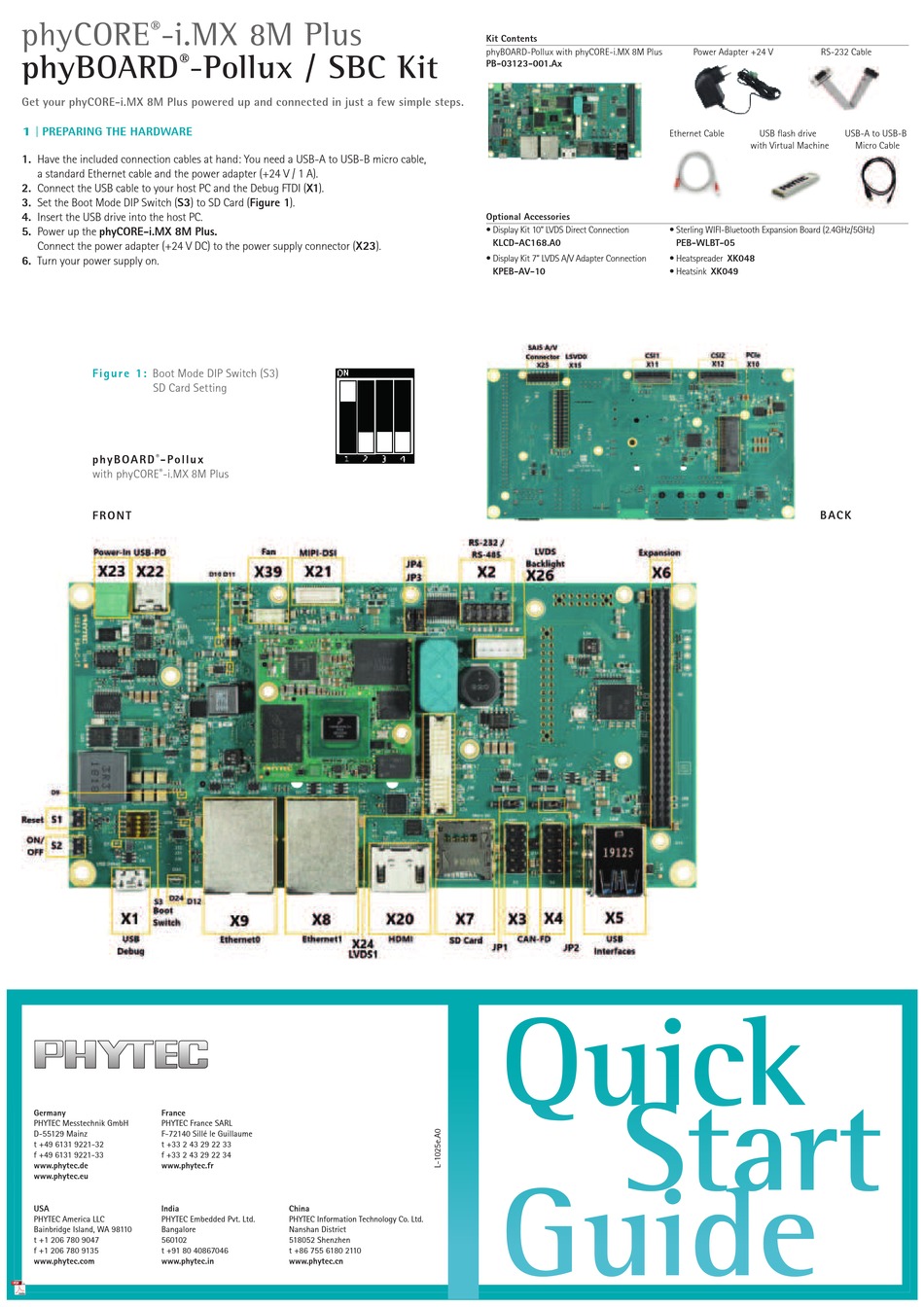 PHYTEC PHYCORE-I.MX 8M PLUS QUICK START MANUAL Pdf Download | ManualsLib