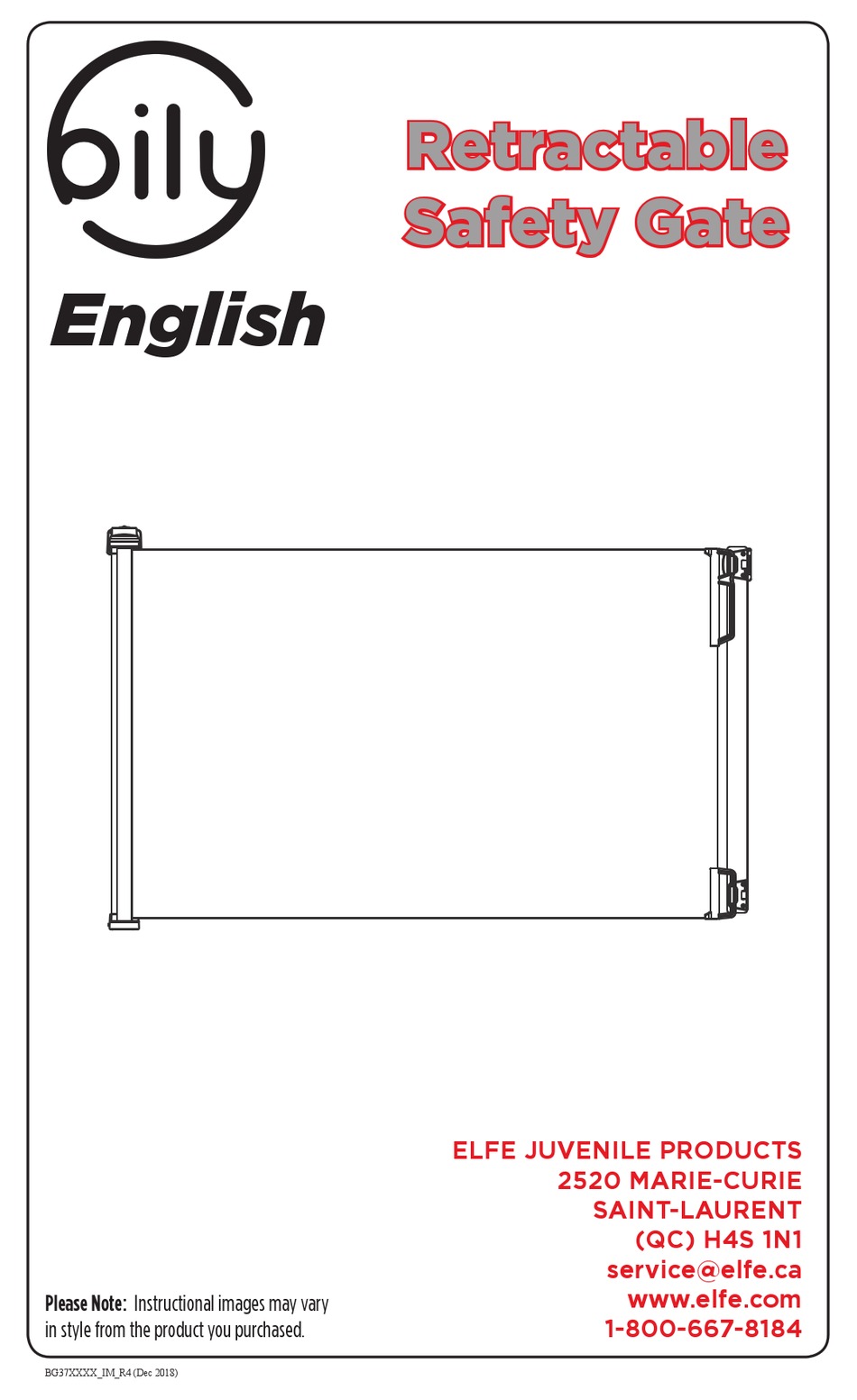 BILY RETRACTABLE SAFETY GATE MANUAL Pdf Download ManualsLib