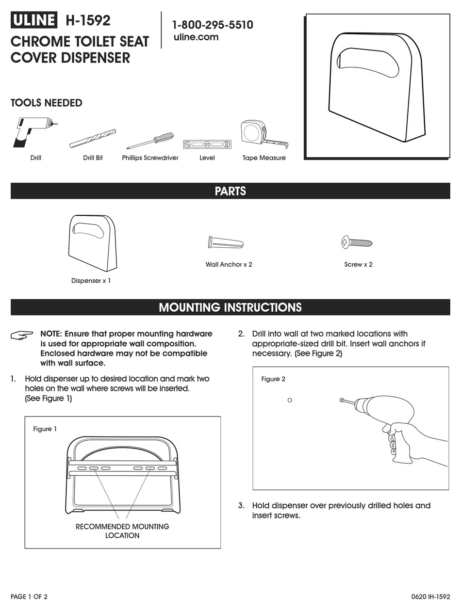 U-LINE H-1592 QUICK START MANUAL Pdf Download | ManualsLib