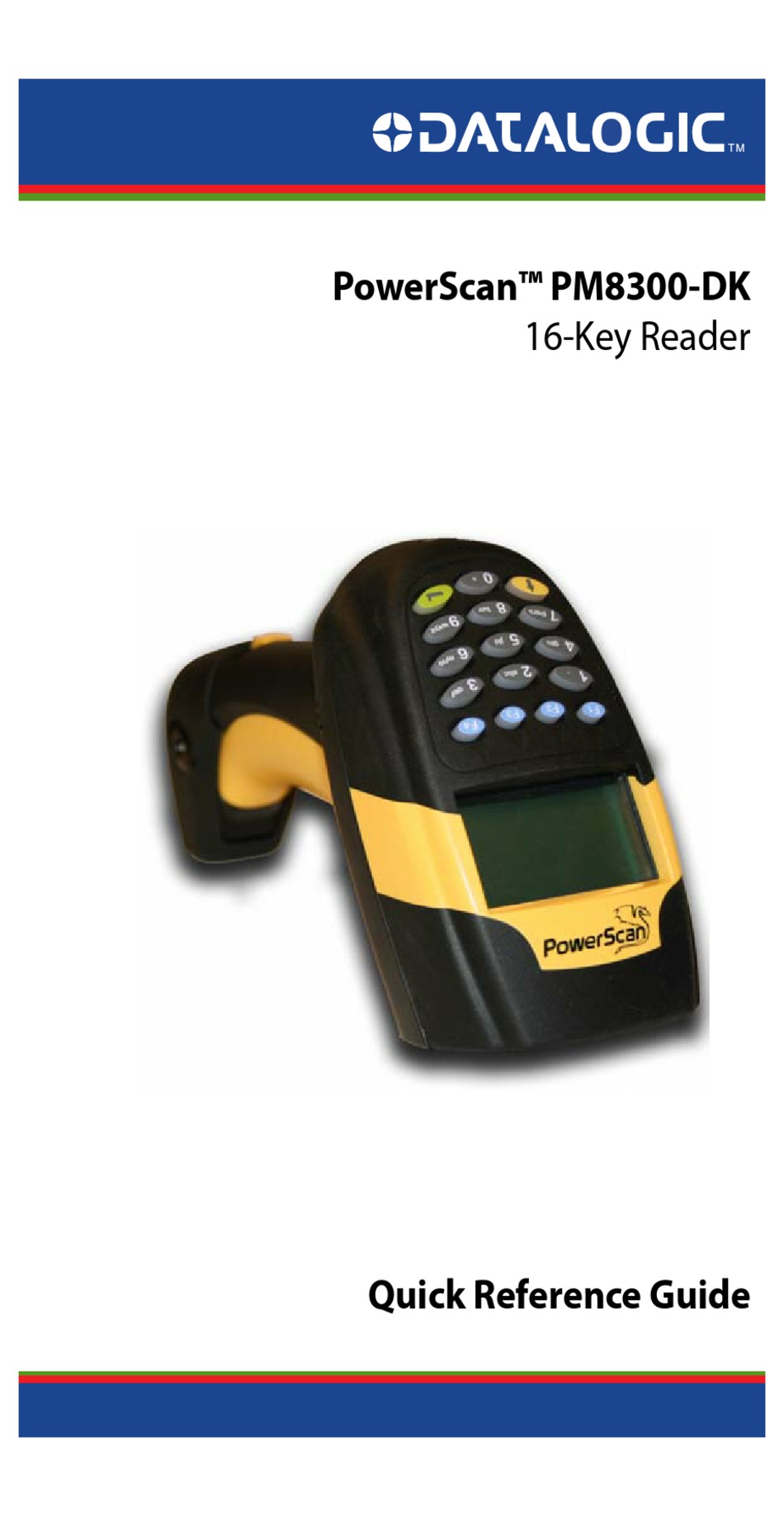 DATALOGIC POWERSCAN PM8300DK QUICK REFERENCE MANUAL Pdf Download