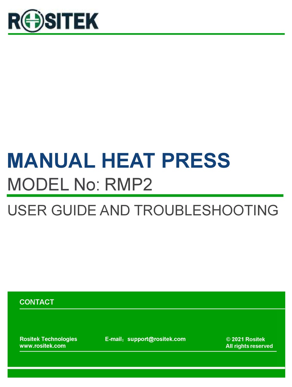 ROSITEK RMP2 USER MANUAL AND TROUBLESHOOTING Pdf Download ManualsLib
