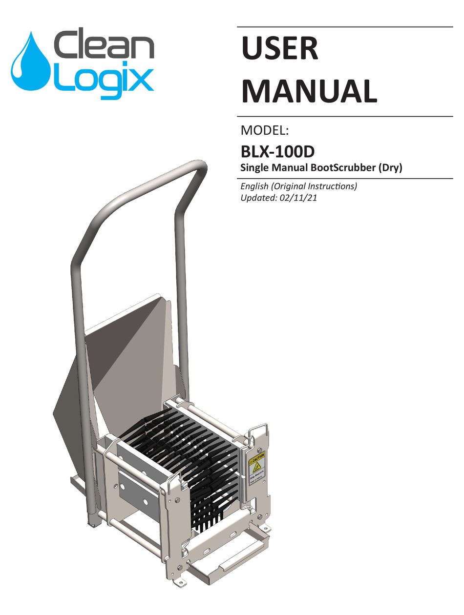 CLEAN LOGIX BLX100D USER MANUAL Pdf Download ManualsLib