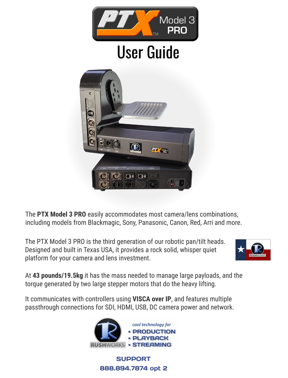 RUSHWORKS PTX MODEL 3 PRO USER MANUAL Pdf Download ManualsLib
