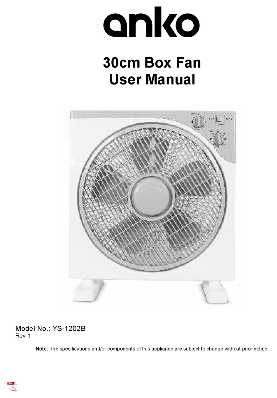 ANKO YS1202B USER MANUAL Pdf Download ManualsLib