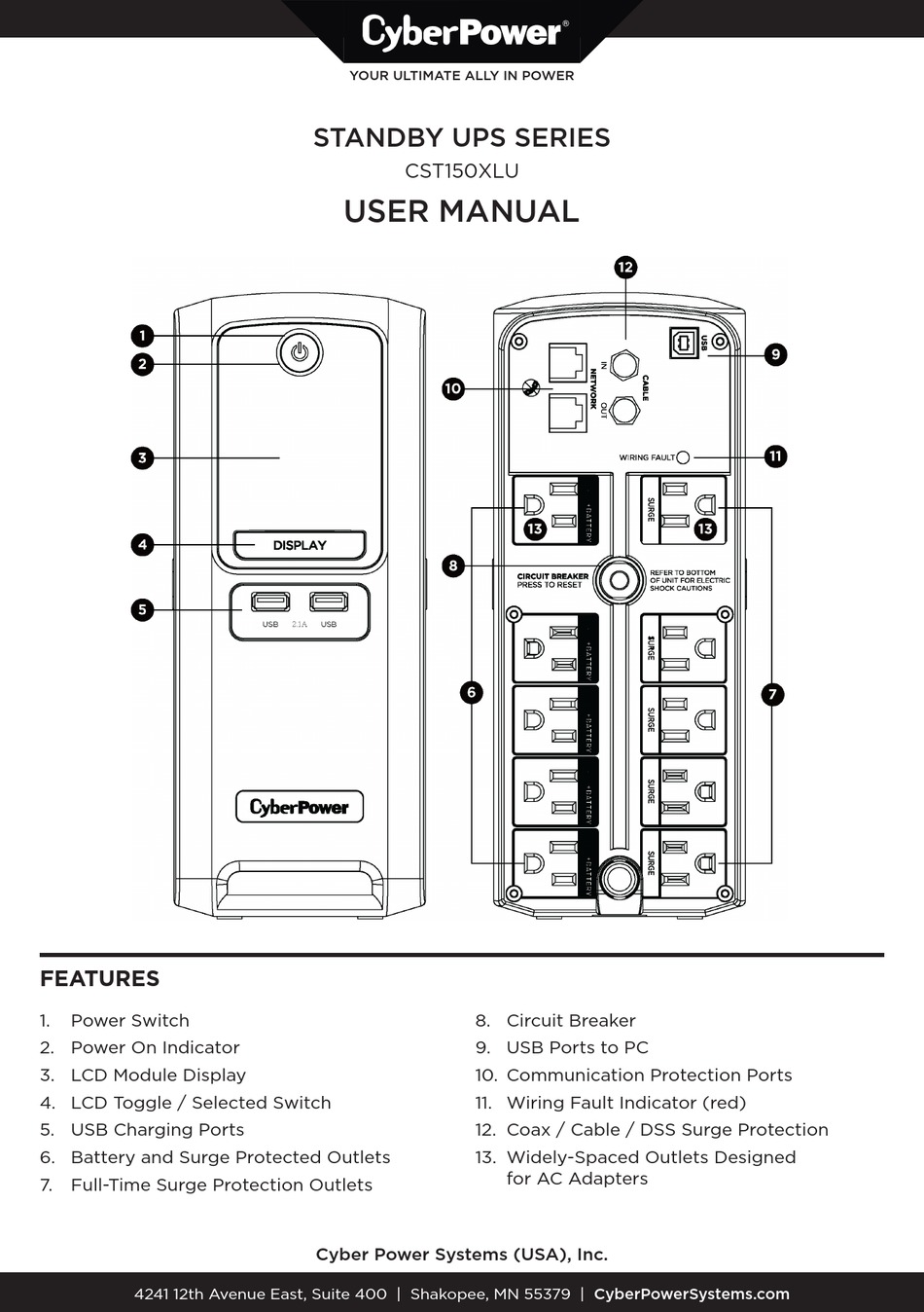 cyberpower-cst150xlu-user-manual-pdf-download-manualslib