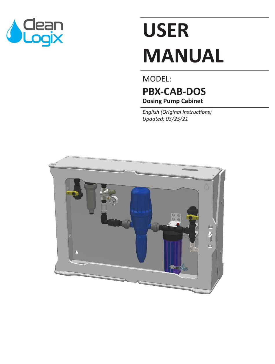 CLEAN LOGIX PBXCABDOS USER MANUAL Pdf Download ManualsLib