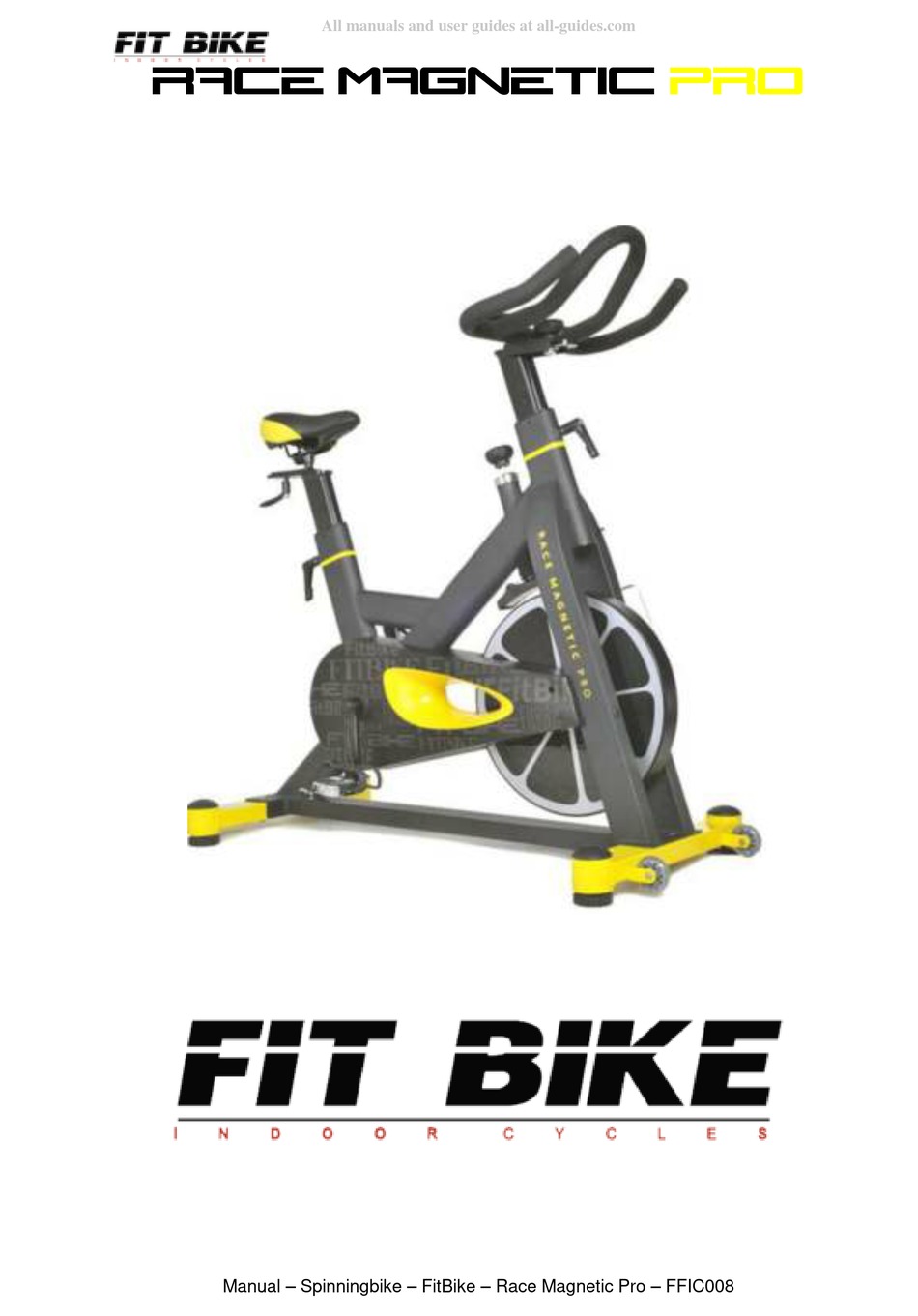 FIT BIKE RACE PRO MANUAL Pdf Download ManualsLib