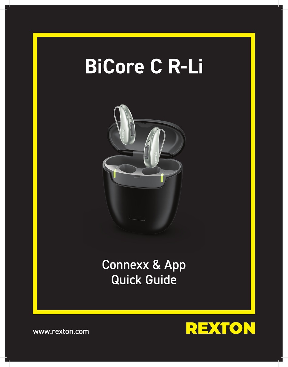 REXTON BICORE C RLI QUICK MANUAL Pdf Download ManualsLib