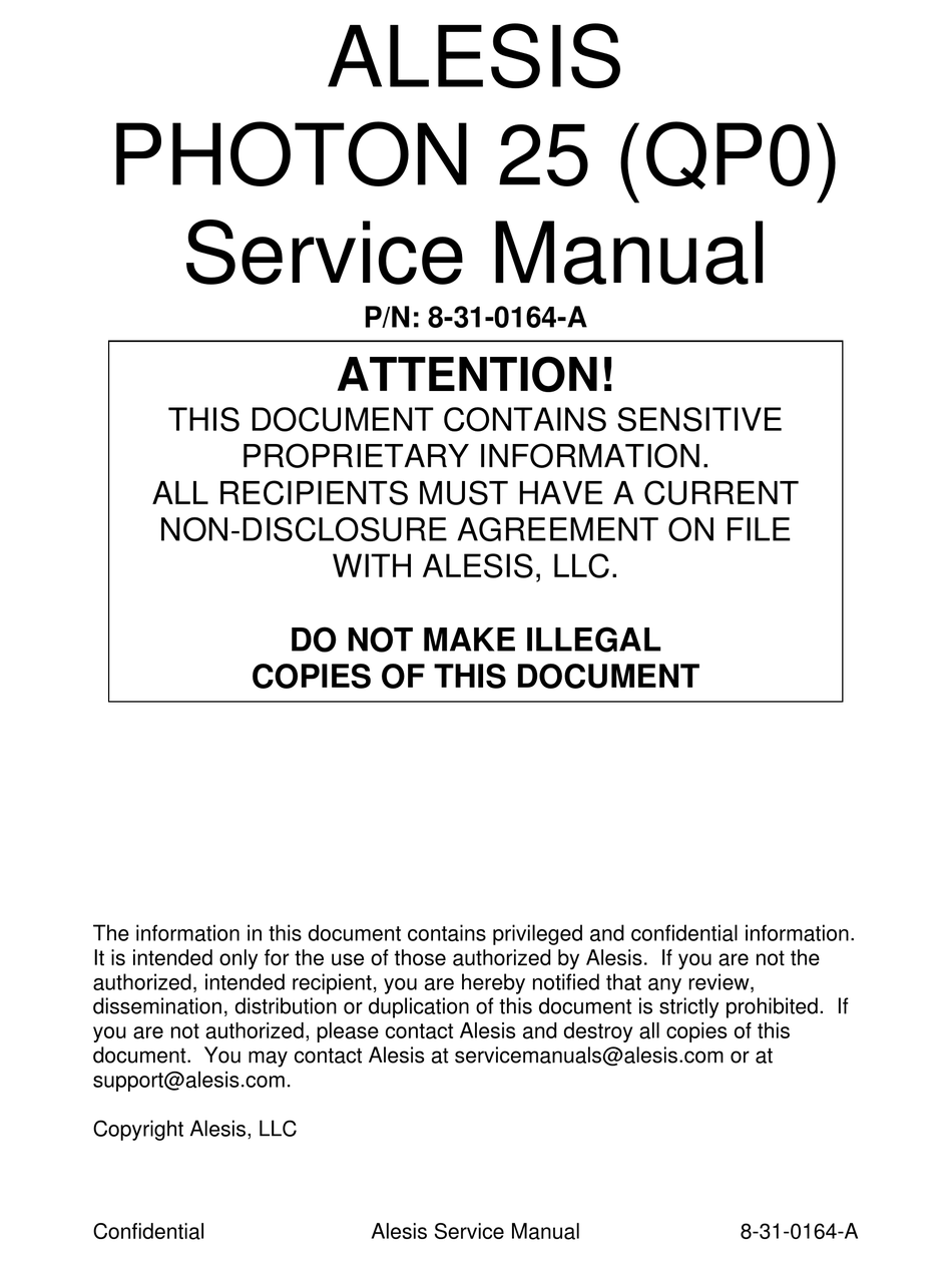 Hanovia photon v2 maintenance manual