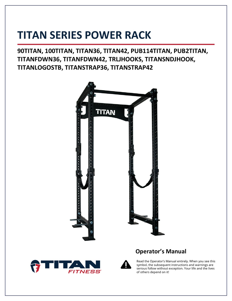 TITAN FITNESS TITAN SERIES OPERATOR'S MANUAL Pdf Download ManualsLib